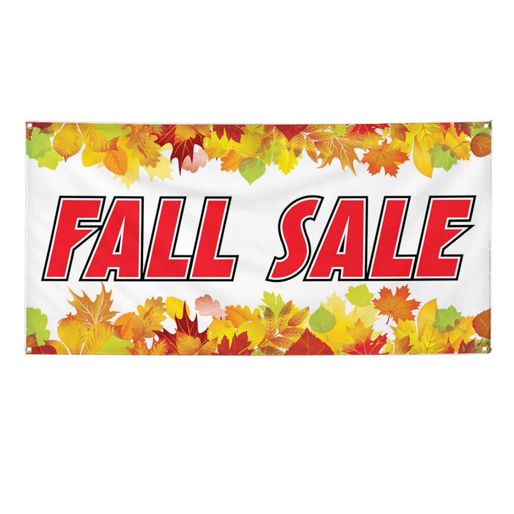 Vinyl Banner 60x144 Inches - Weatherproof Outdoor Business Sign with 10 Grommets | Multiple Sizes Available | Perfect for Storefronts, Trade Shows & Yard Sales (Orange)