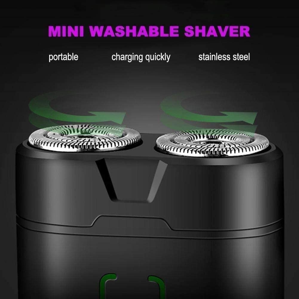 Best Electric Razor for Men - Wet & Dry Painless Shaving, Cordless Rotary Rechargeable Shaver - Perfect for Travel, Home & Daily Grooming