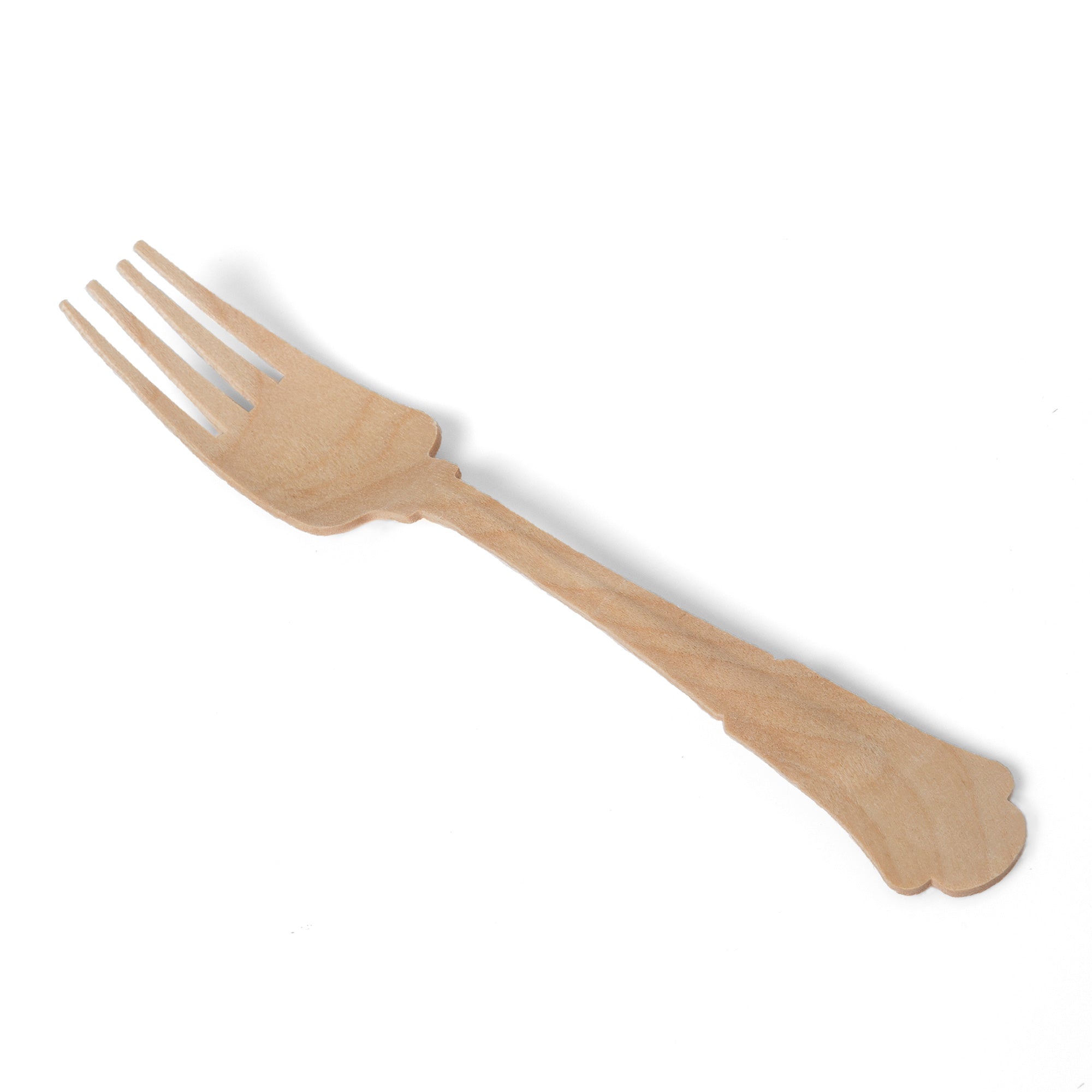 Tree Choice 7.8 Inch Biodegradable Wooden Forks - 400 Count Eco-Friendly Disposable Cutlery for Parties, Picnics & Catering Events