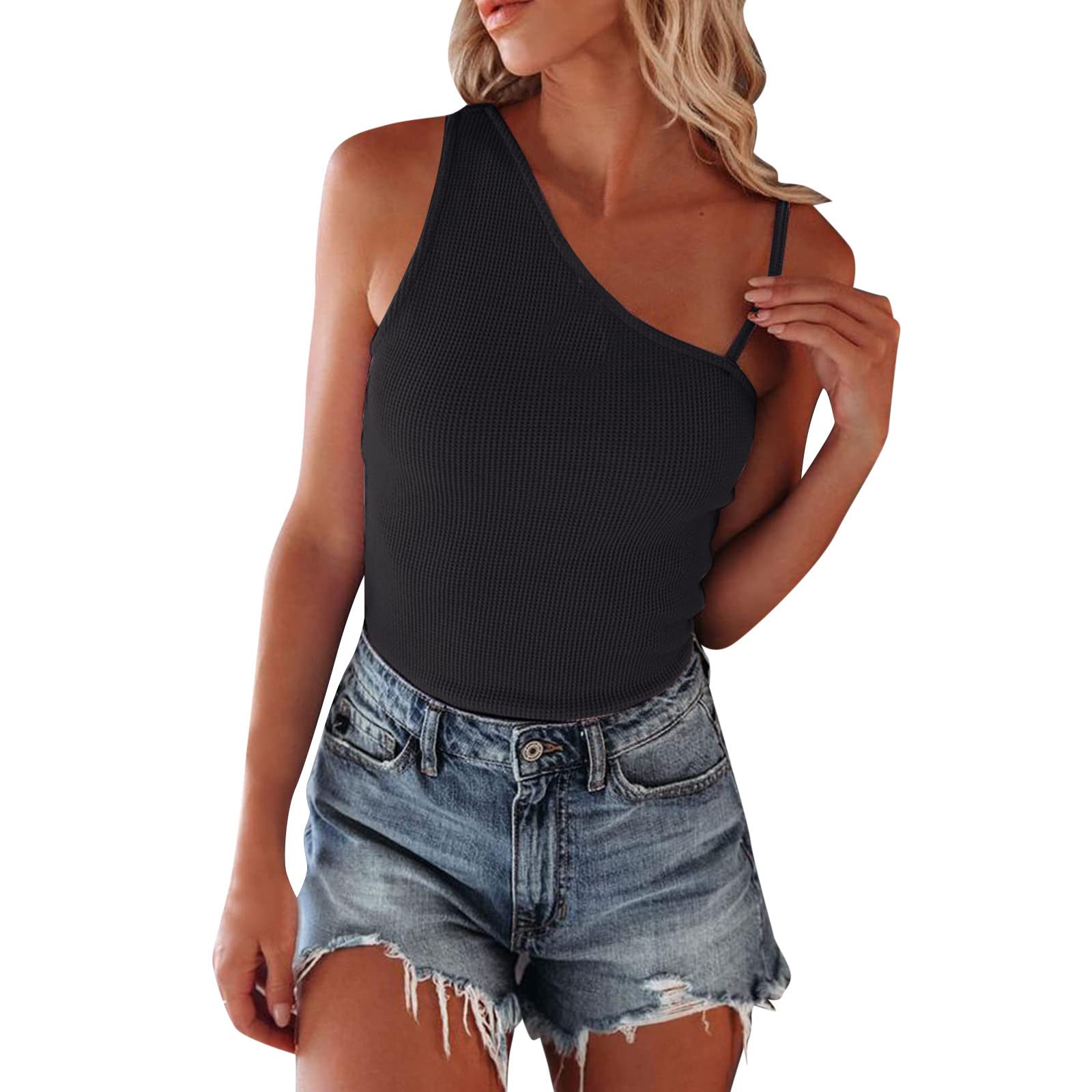 Women's Summer Tank Tops - Sleeveless Pleated Halter Cami Shirts for Women | Casual Wear, Beach Outfits, Vacation Essentials