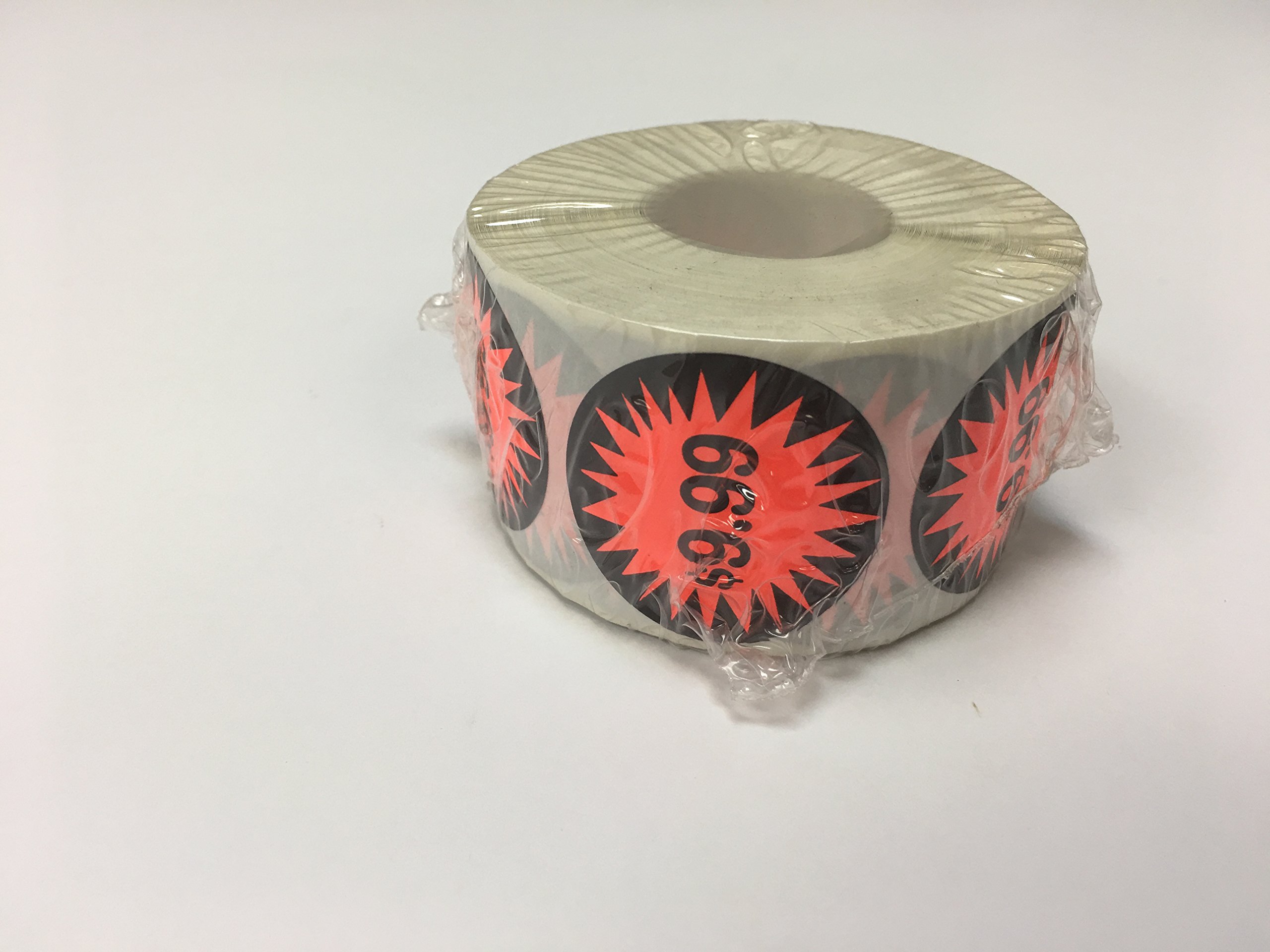 LR1099 - 500 Pack 1.5 Inch Round Permanent Adhesive Price Stickers for Retail, Sale Labels - Perfect for Pricing, Inventory & Garage Sale Organization