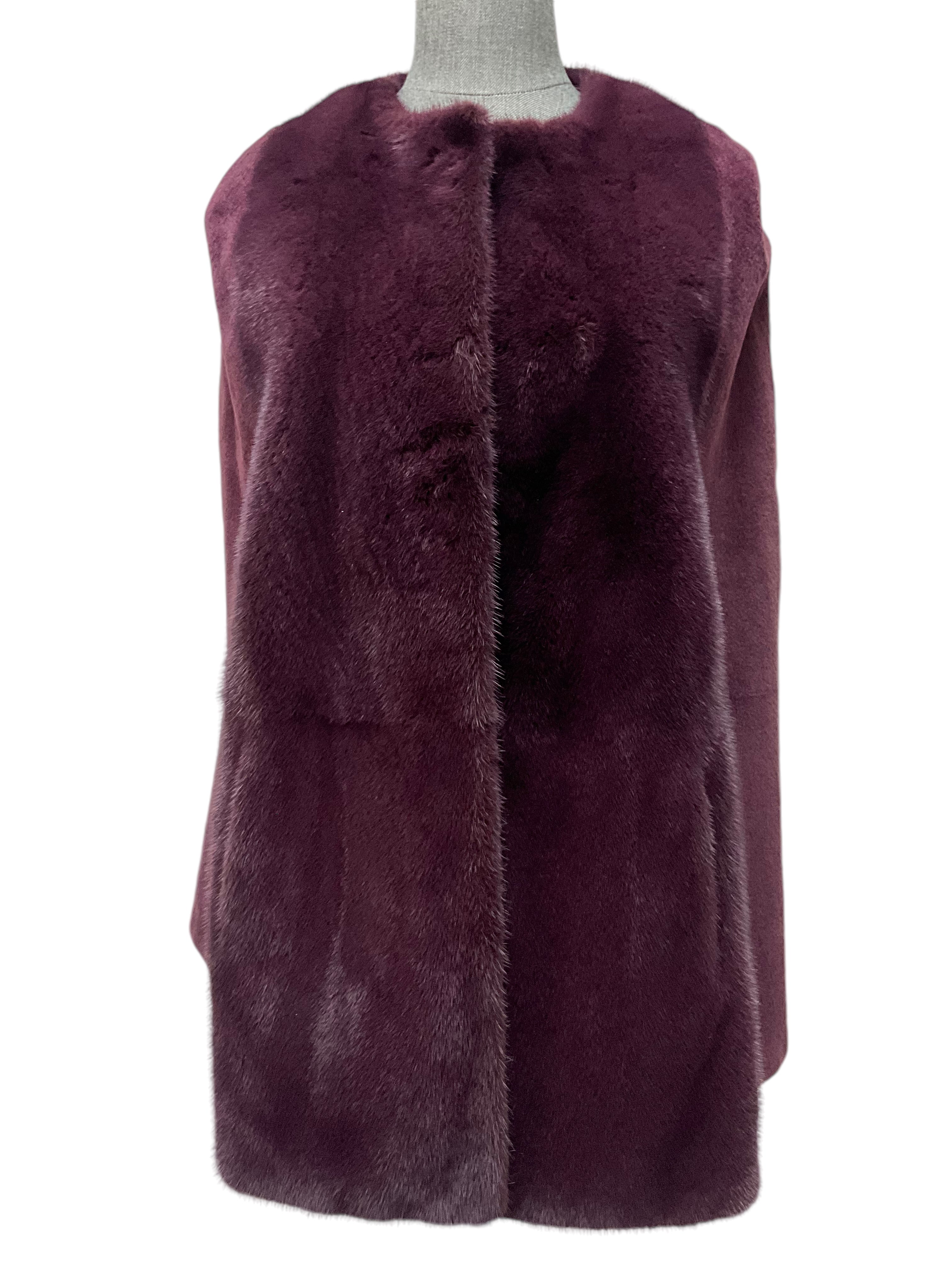 LORO PIANA Luxury Mink Fur Cape - One Size Fits All - Elegant Winter Outerwear for Women | Perfect for Parties, Weddings & Formal Events
