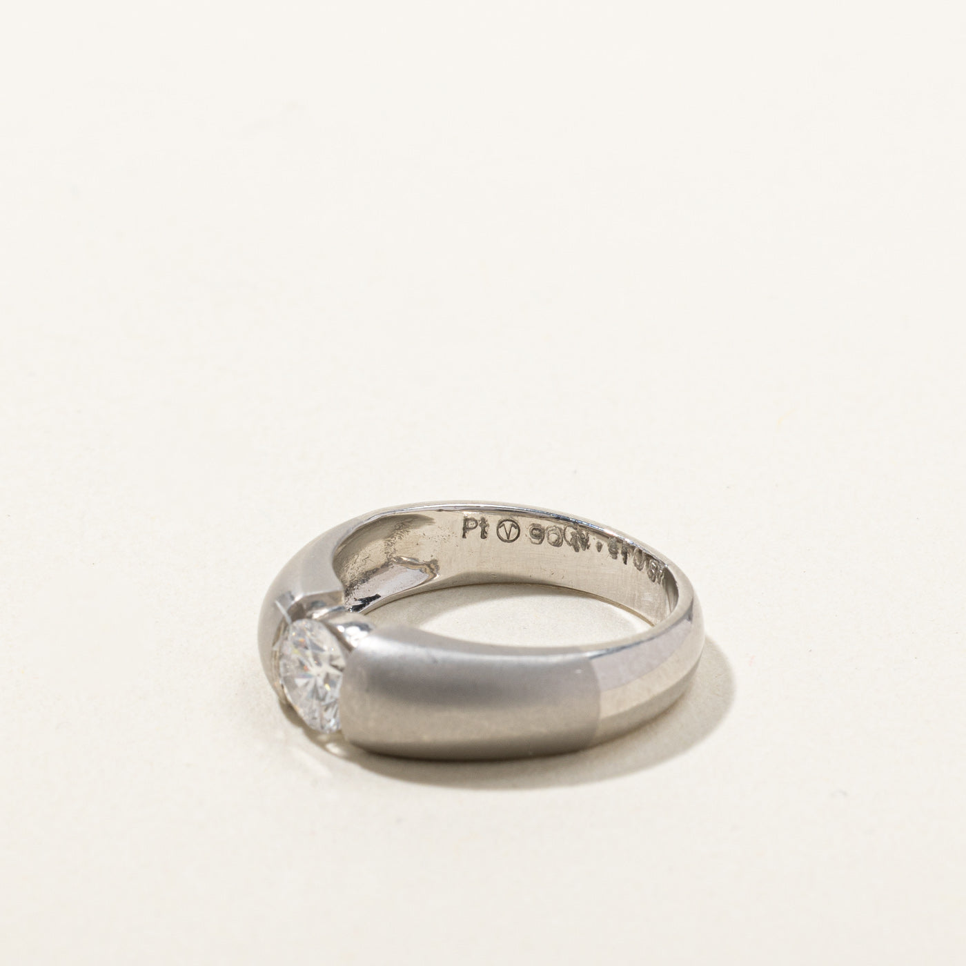0.57ct VVS1 G Tension Set Diamond Engagement Ring - Size 5.5 - Perfect for Wedding Proposals & Anniversary Gifts
