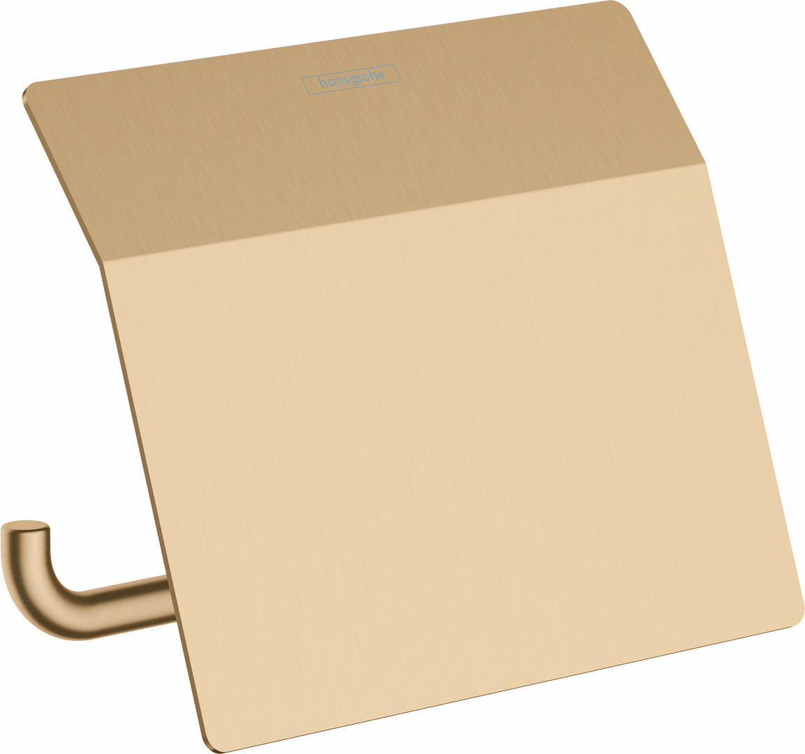 Hansgrohe AddStoris Brushed Bronze Toilet Paper Holder 41753140 - Perfect for Modern Bathrooms & Powder Rooms
