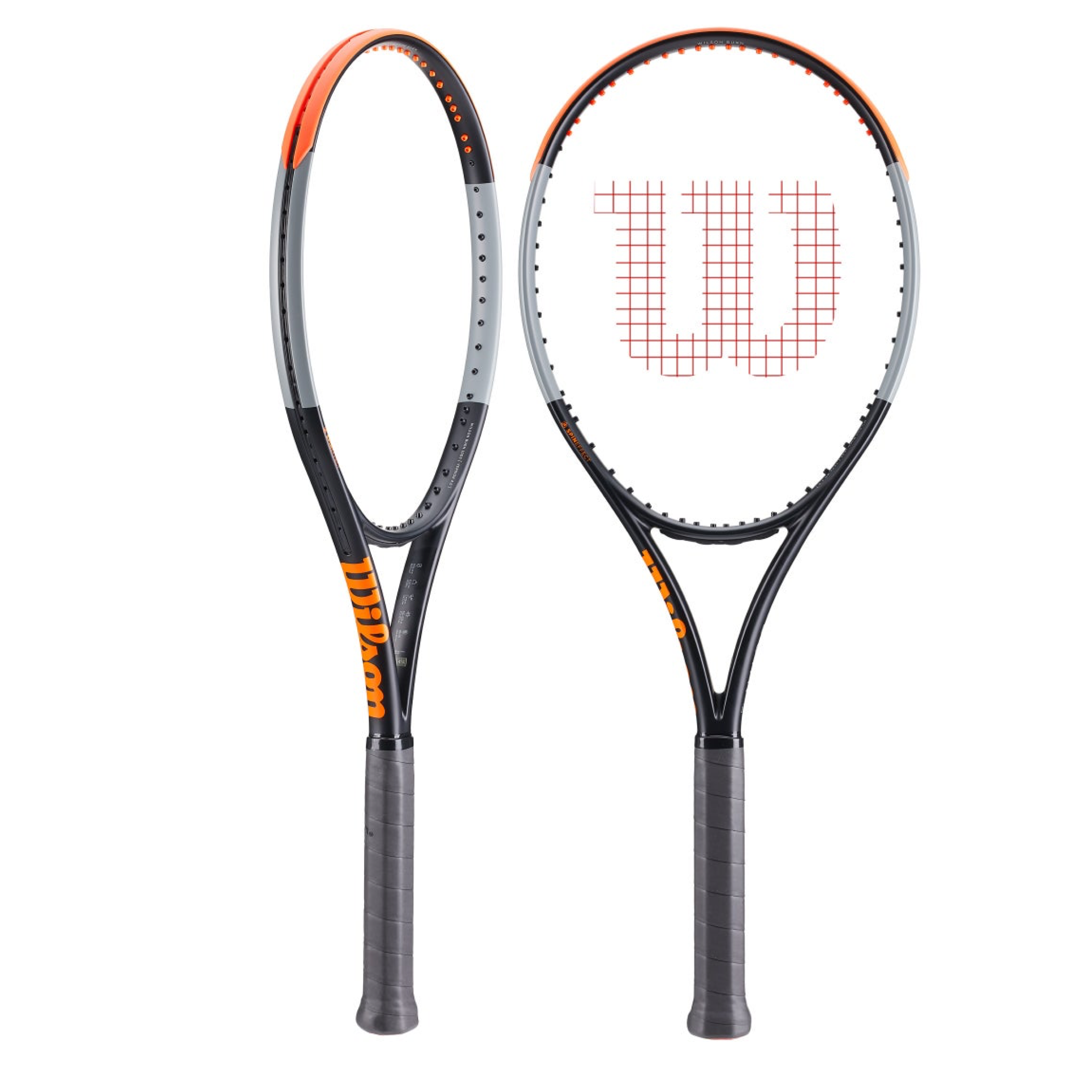 Burn 100s v4 Tennis Racket - Professional Carbon Fiber Tennis Racket for Adults | Perfect for Competitive Play & Training Sessions