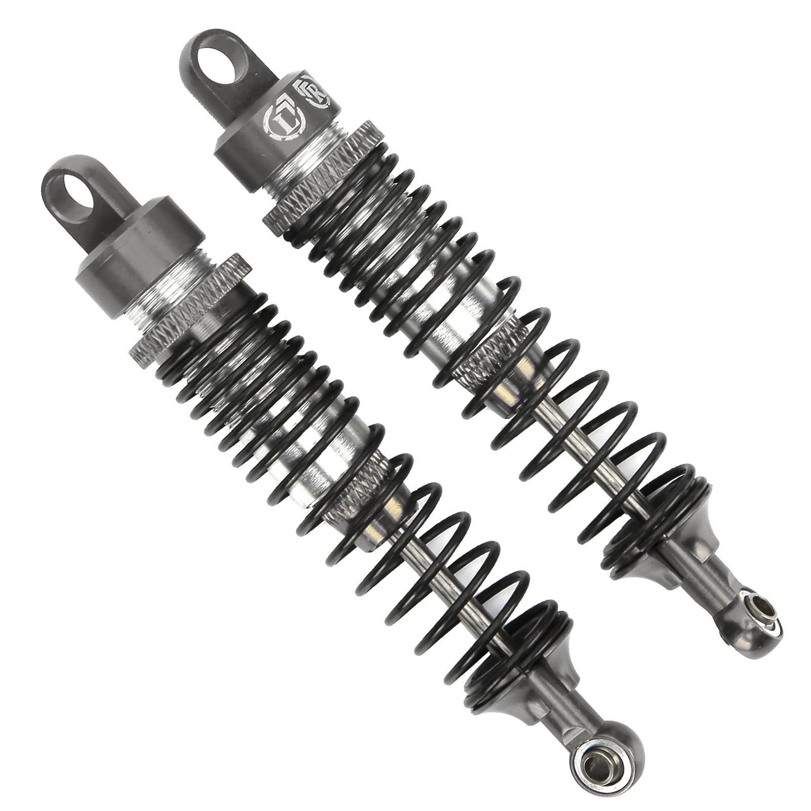 Wosune 1/10 Scale RC Car Damper Shocks - Durable Metal Shock Absorbers for HSP RGT Himoto Redcat 1/10 RC Models (106004 166004 06038) - Silver | Perfect for Off-Road Bashing, Racing & Crawling