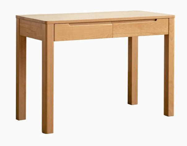 Premium Solid Wood Office Desk - Oak & Beech - Modern Home Office Furniture for Remote Work & Study