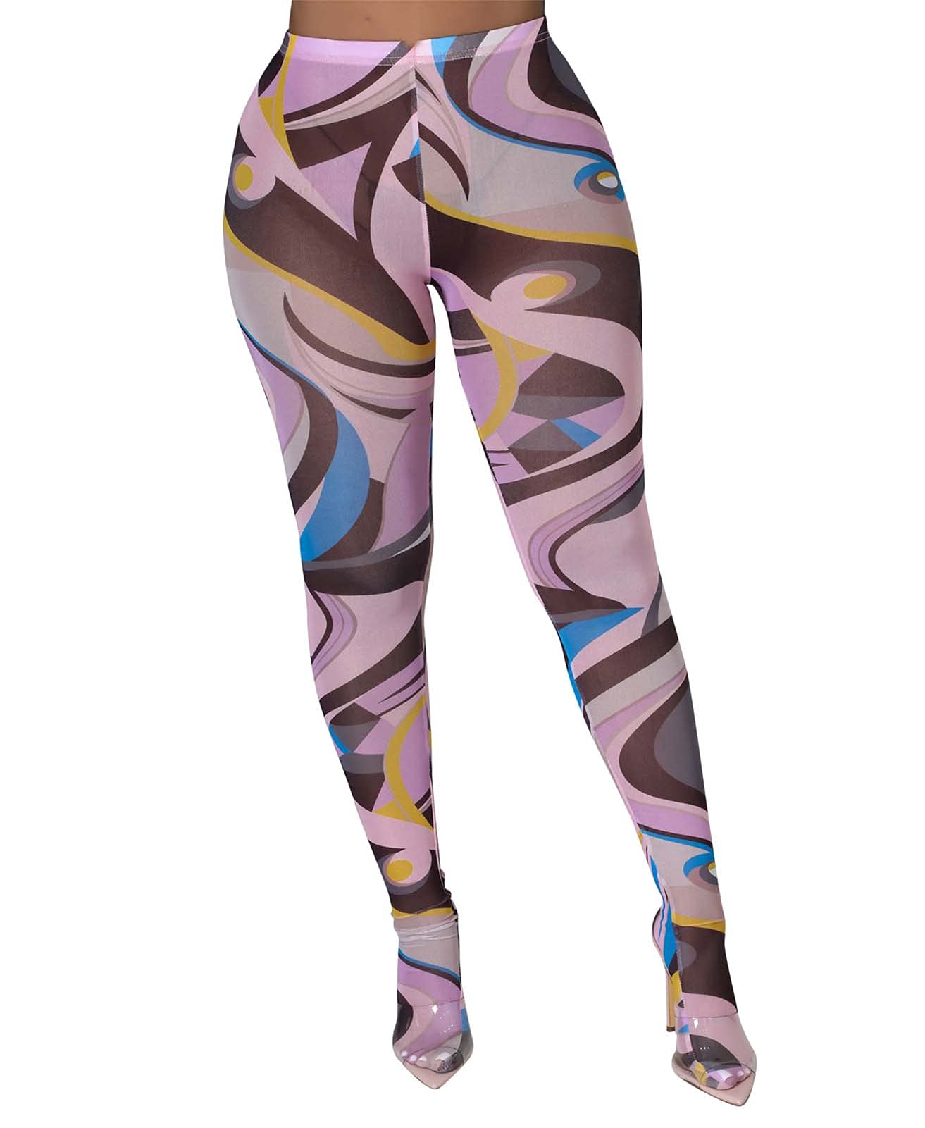 Atyfuniby Women's Sexy Tights Skinny Leggings Stockings Pantyhose - High Waisted Stretchy Comfortable Streetwear for Yoga, Workout & Daily Fashion