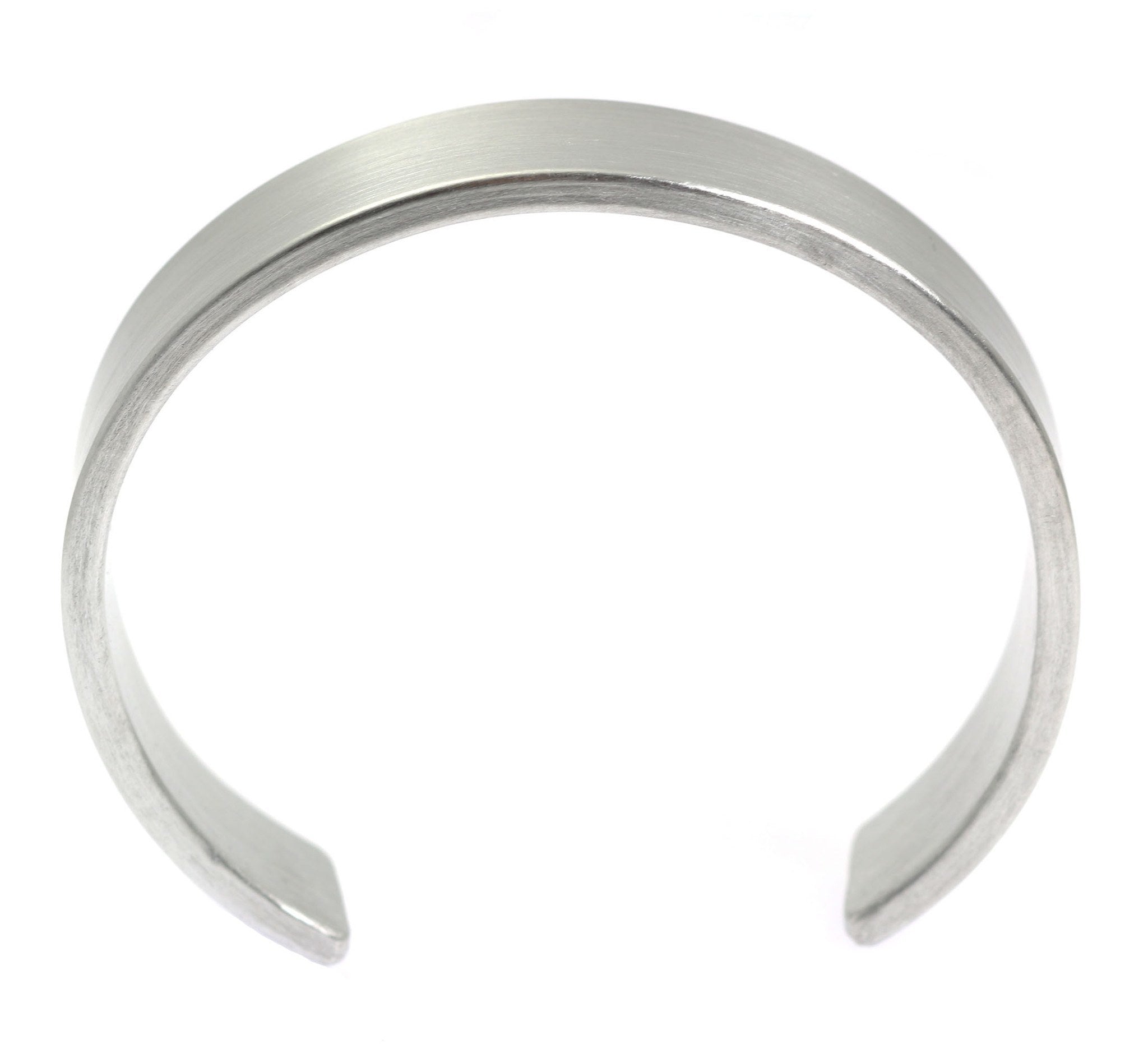 19mm Brushed Aluminum Cuff Bracelet for Women - Elegant Adjustable Wristband for Casual & Formal Wear - Perfect Gift for Birthday, Anniversary & Special Occasions