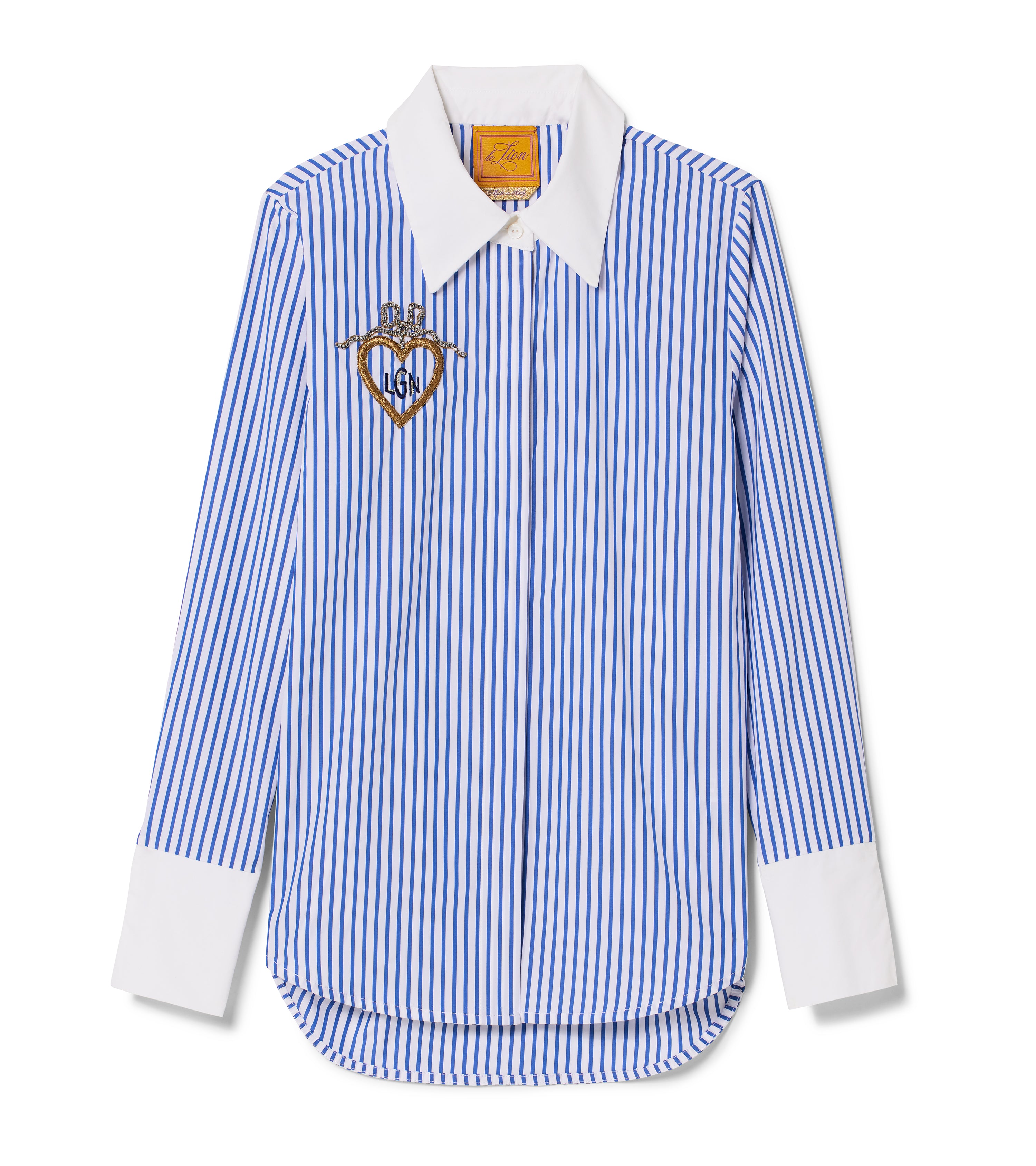 White/Blue Stripe