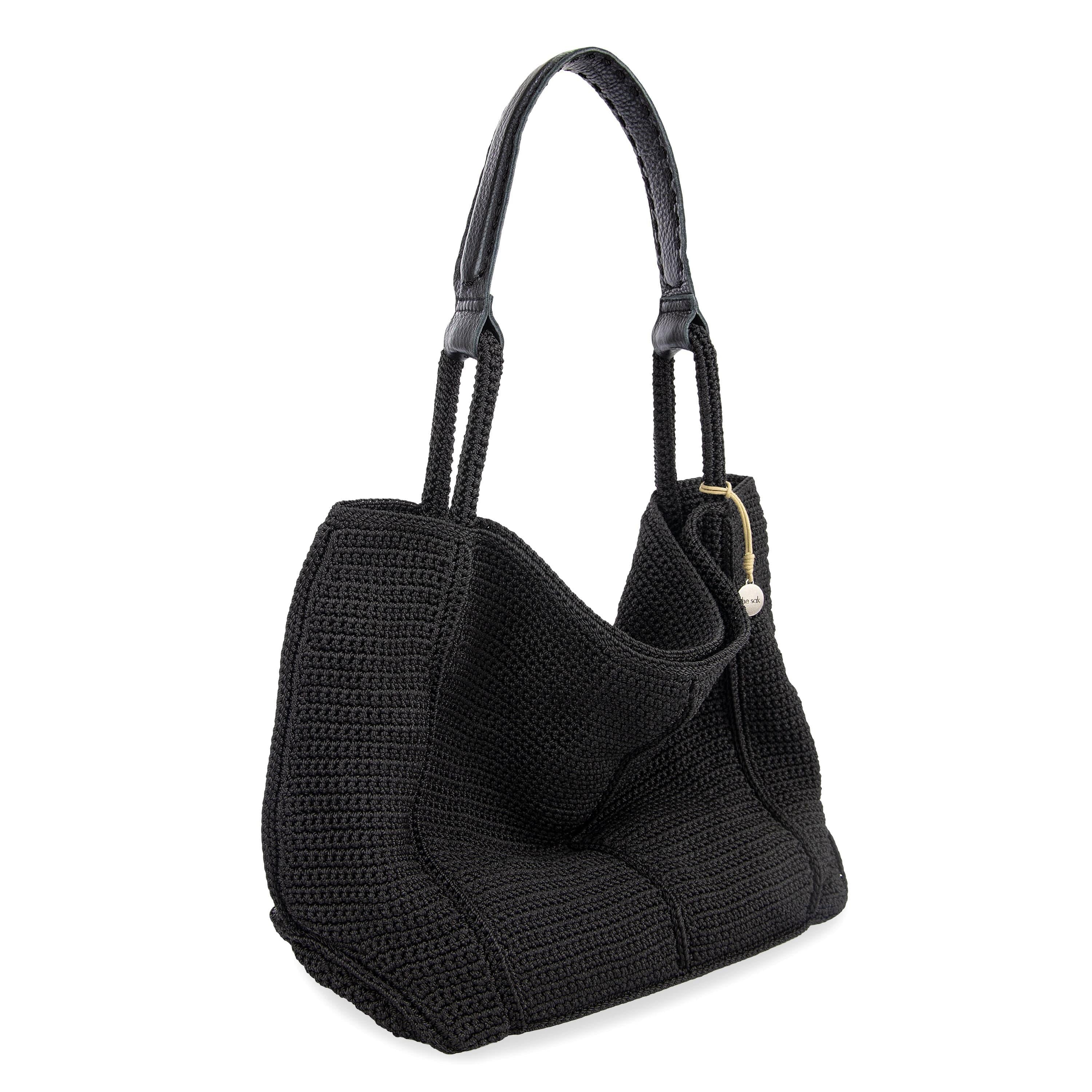 Hand Crochet Los Feliz Large Black Tote Bag - Stylish & Spacious for Beach, Shopping & Everyday Use