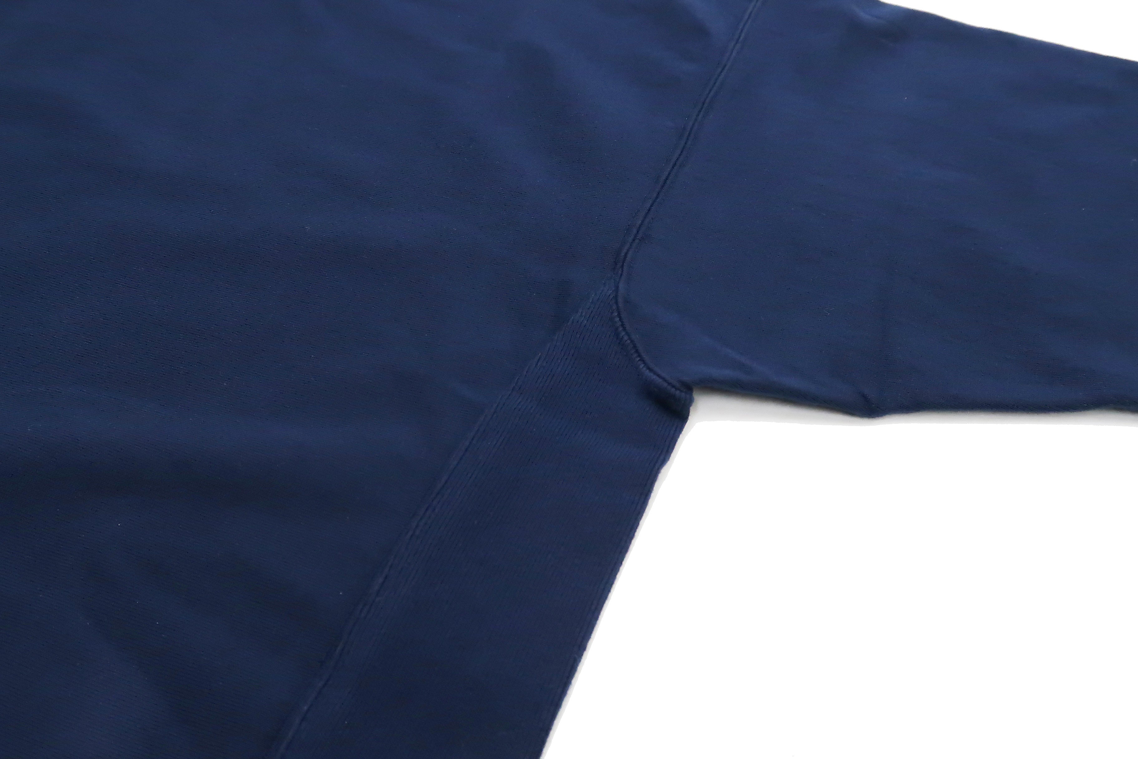 Whitesvill Plain Men's Heavyweight Short Sleeve T-Shirt with Rib Side Panels - WV78930 128 Dark Blue - Perfect for Casual Wear, Gym & Everyday Comfort