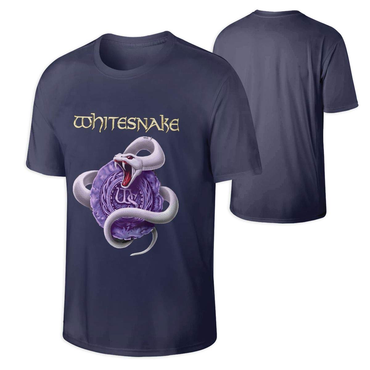 Whitesnake Men's Band T-Shirt - Official Music Merchandise Short Sleeve Tee for Rock Fans - Perfect Concert Gift & Casual Wear (Black)