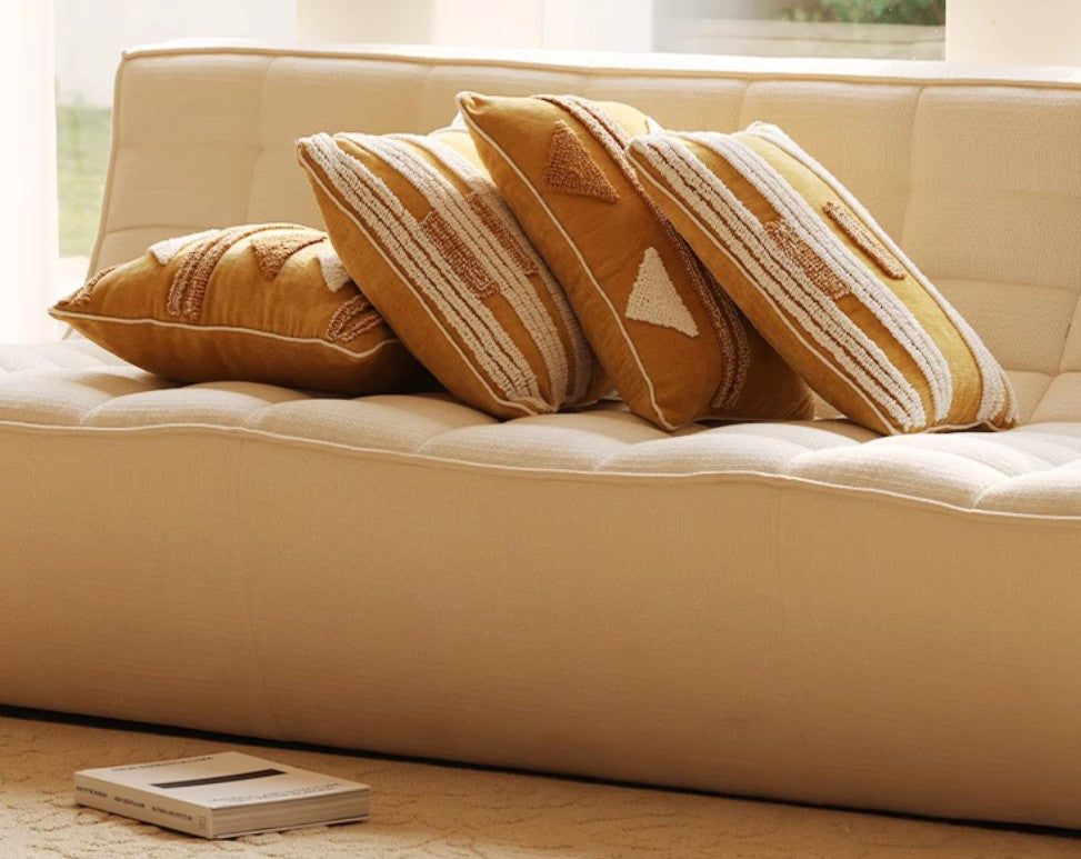 Modern Decorative Throw Pillows for Couch & Living Room - Stylish Square Sofa Pillow Covers & Cushions - Perfect for Home Decor, Lounge Relaxation and Interior Design Accents
