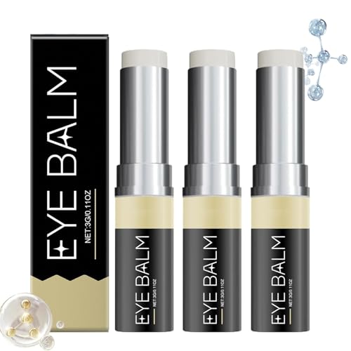 Lumibalm Under Eye Balm Stick - Dark Circle & Puffiness Treatment, Anti-Aging Eye Cream with Natural Ingredients (3 Pack) | Perfect for Morning Routine, Travel & Nighttime Skincare