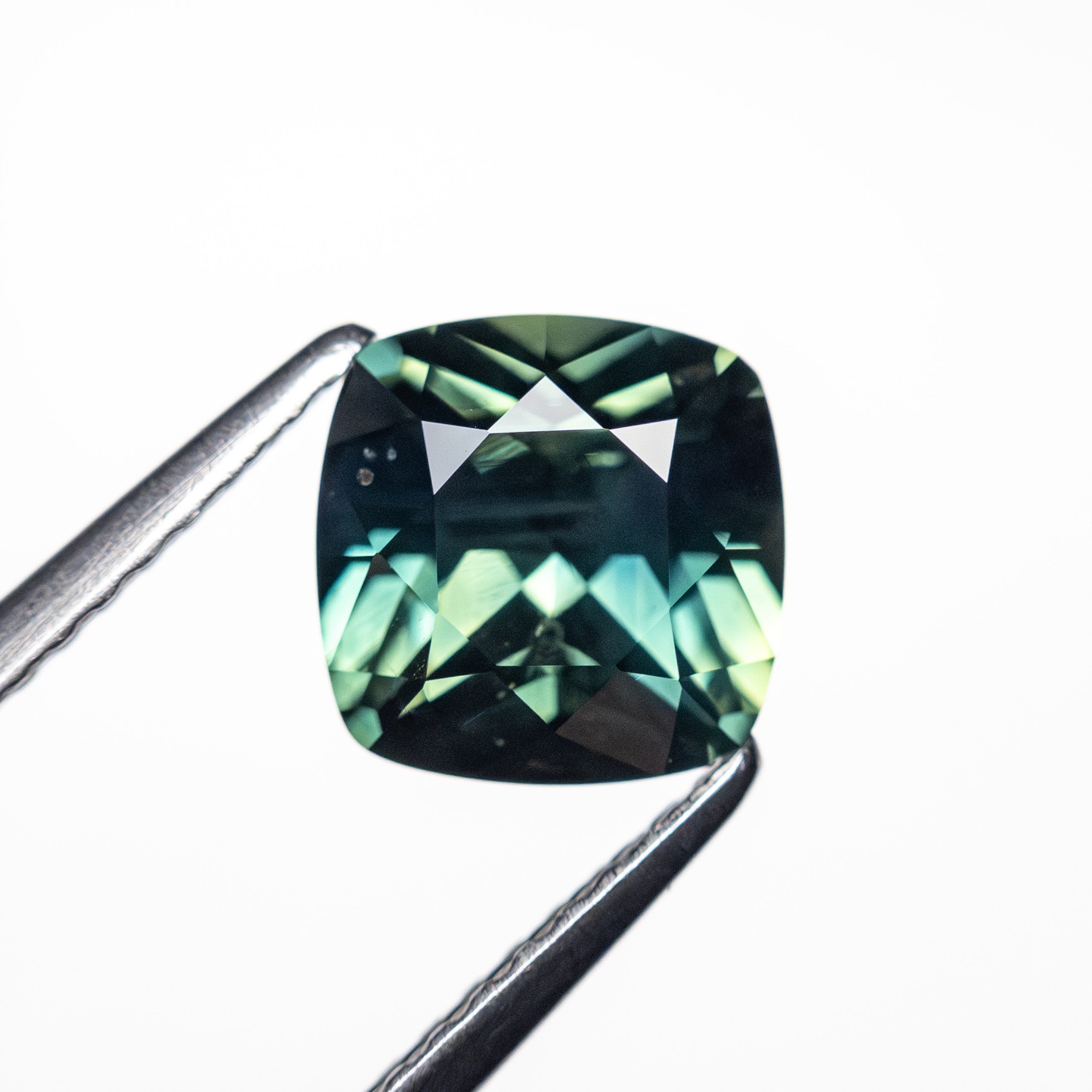 1.78ct Cushion Cut Blue Sapphire Gemstone (6.96x6.98x4.43mm) - Natural Brilliant Engagement Ring Stone for Jewelry Making & Fine Collections