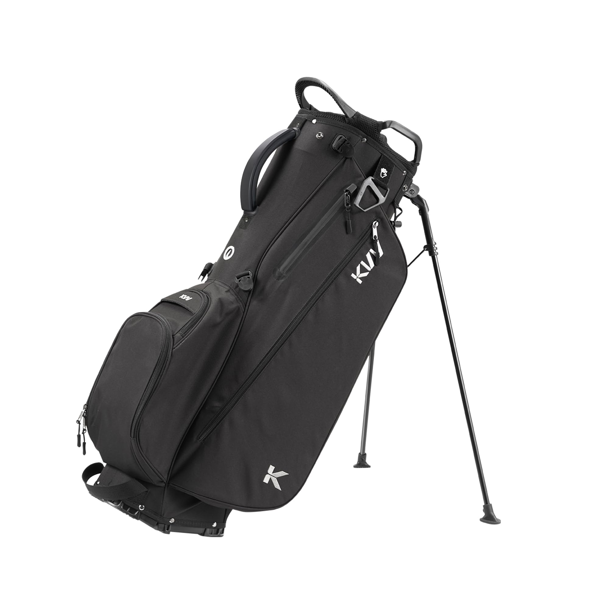 KVV Lightweight Golf Stand Bag with 7-Way Full-Length Dividers & 5 Zippered Pockets - Auto-Adjust Dual Straps, Stylish Design | Perfect for Golfers, Driving Range Practice & Tournament Play