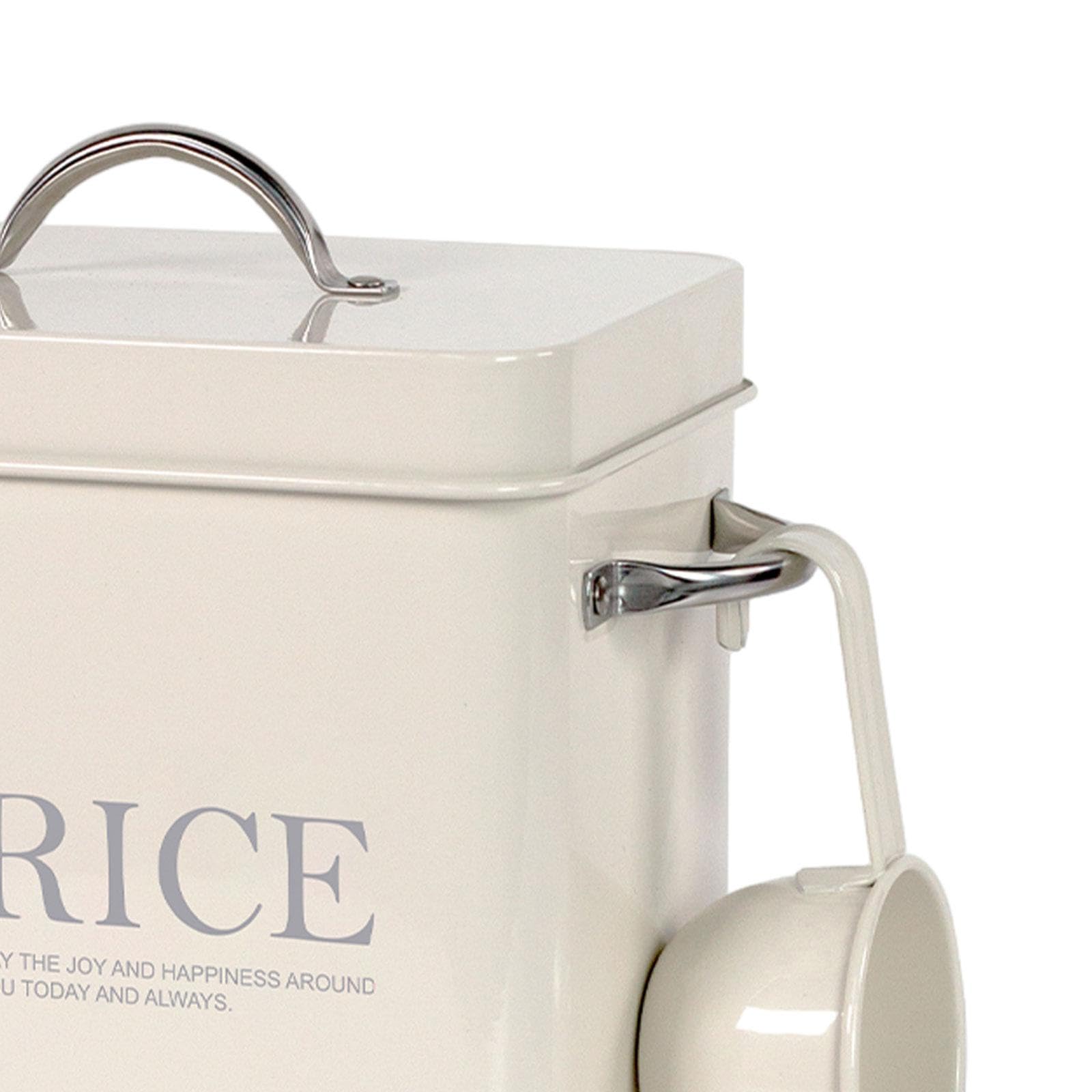 Airtight Metal Rice Storage Container - Sealed Food Storage Bin for Flour, Grains & Dry Goods - Perfect for Pantry, Countertop & Restaurant Use