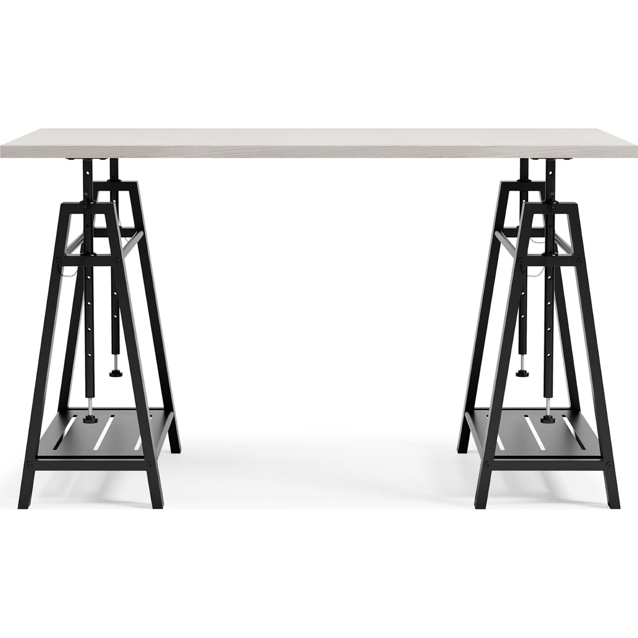 Bayflynn Adjustable Height Standing Desk - White & Black Ergonomic Electric Sit Stand Desk for Home & Office - Perfect for Work, Study & Gaming