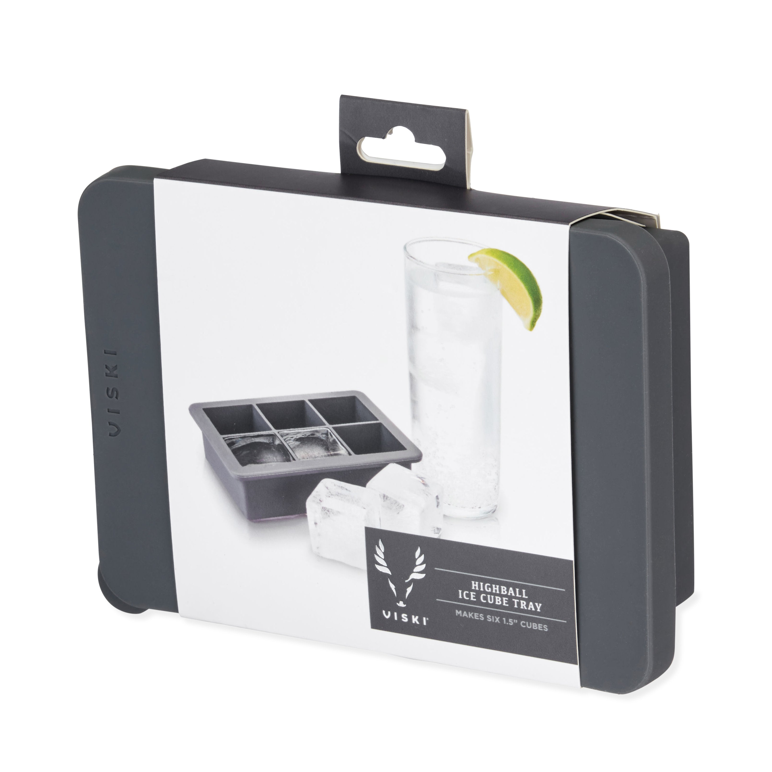 Premium Glacier Highball Ice Cube Tray with Lid - Perfect for Cocktails, Whiskey & Home Bars - BPA-Free Silicone Mold for Clear, Slow-Melting Ice Cubes (Great for Entertaining & Parties)