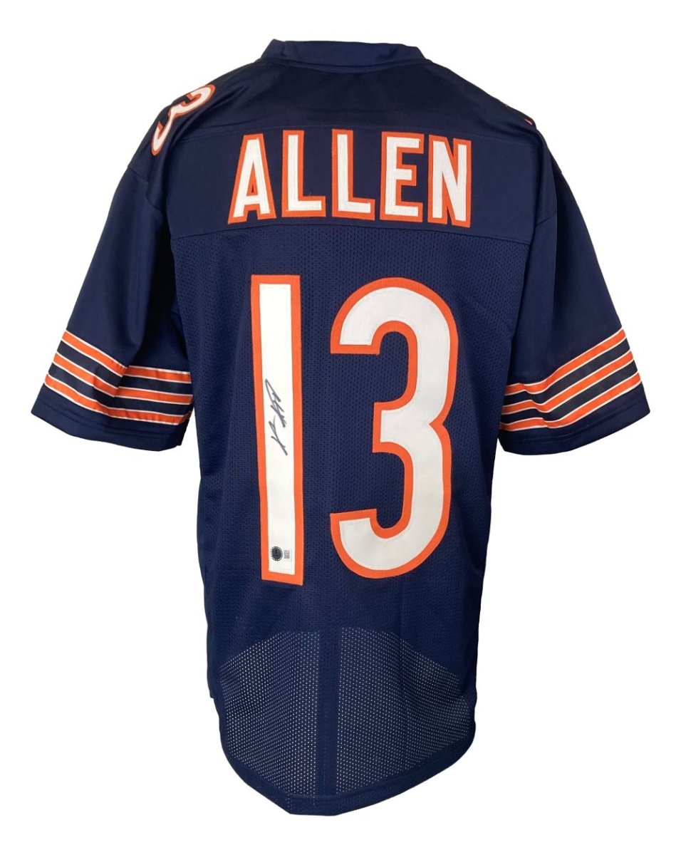 Keenan Allen Chicago Bears Signed Navy Blue Football Jersey - Authentic NFL Collectible for Fans, Sports Memorabilia & Game Day Display