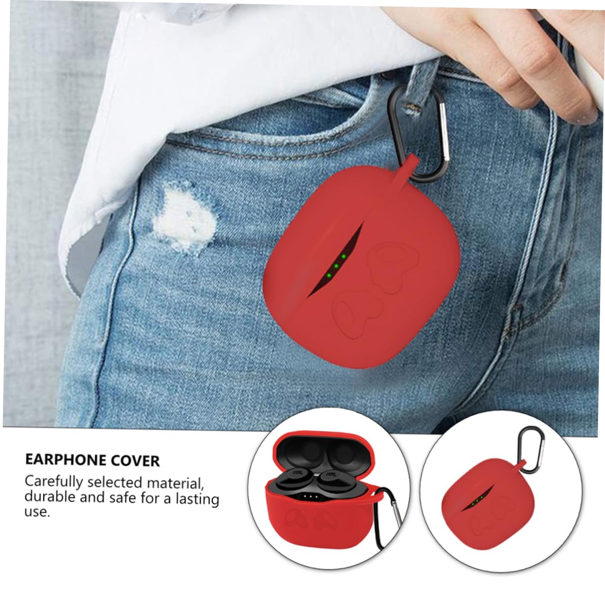 Mikikit Portable Earphone Case - 3 Pack Protective Cover for Wireless Earbuds & Headphones | Travel, Gym, Office Storage Organizer