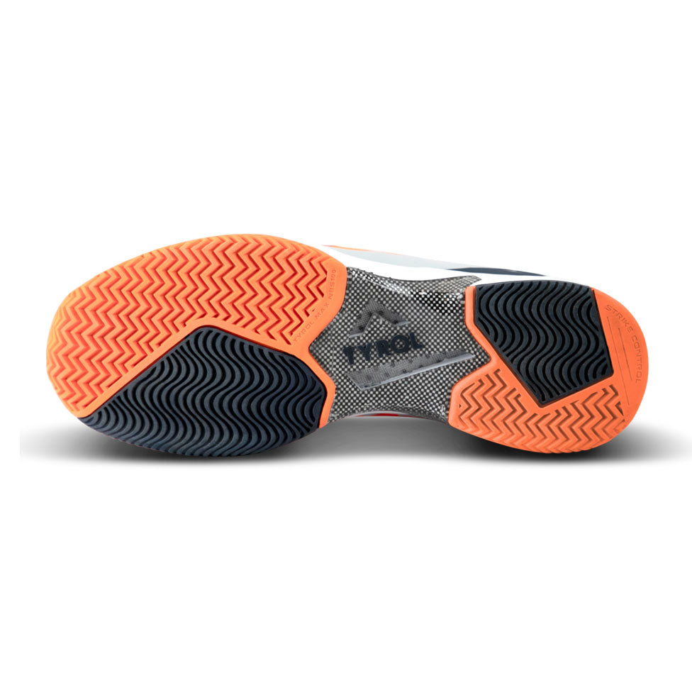 Tyrol Striker Pro V Men's Pickleball Shoes - Lightweight Tennis Shoes for Men with Cushioning & Arch Support (Orange/Navy) - Perfect for Indoor/Outdoor Court Sports & Casual Wear