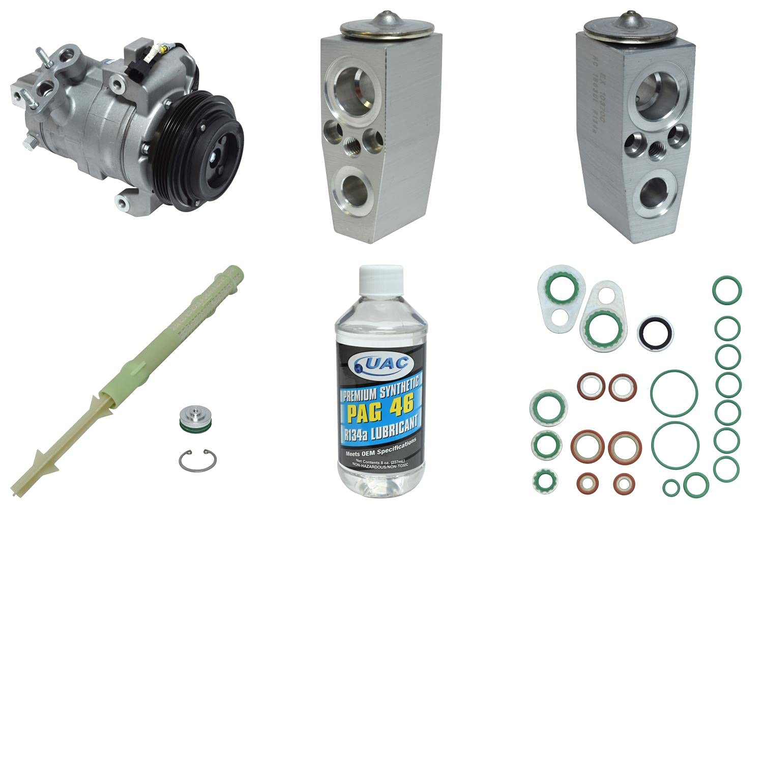 HVAC A/C Compressor Replacement Kit - Compatible with Multiple Car Models | Fast Cooling System Repair | Perfect for DIY Mechanics & Auto Shops