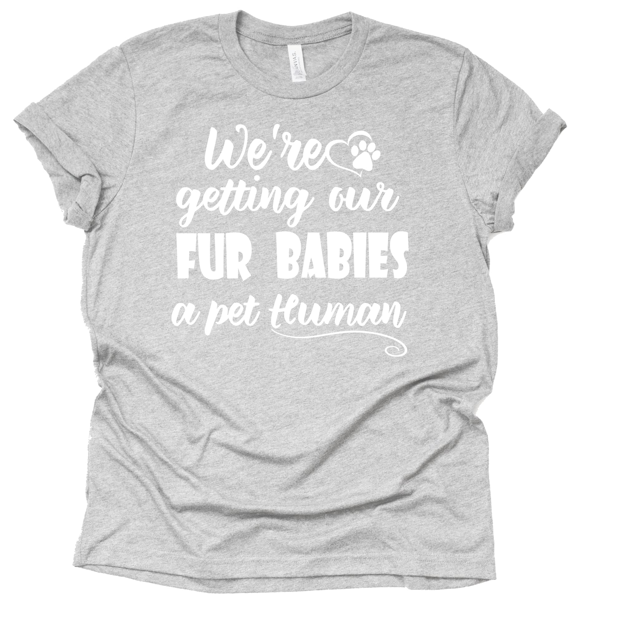 Funny Pet Human Shirt for Dog Moms - Cute Pregnancy & Baby Announcement Tee - Perfect for Gender Reveals, Family Photos & Pet Lovers