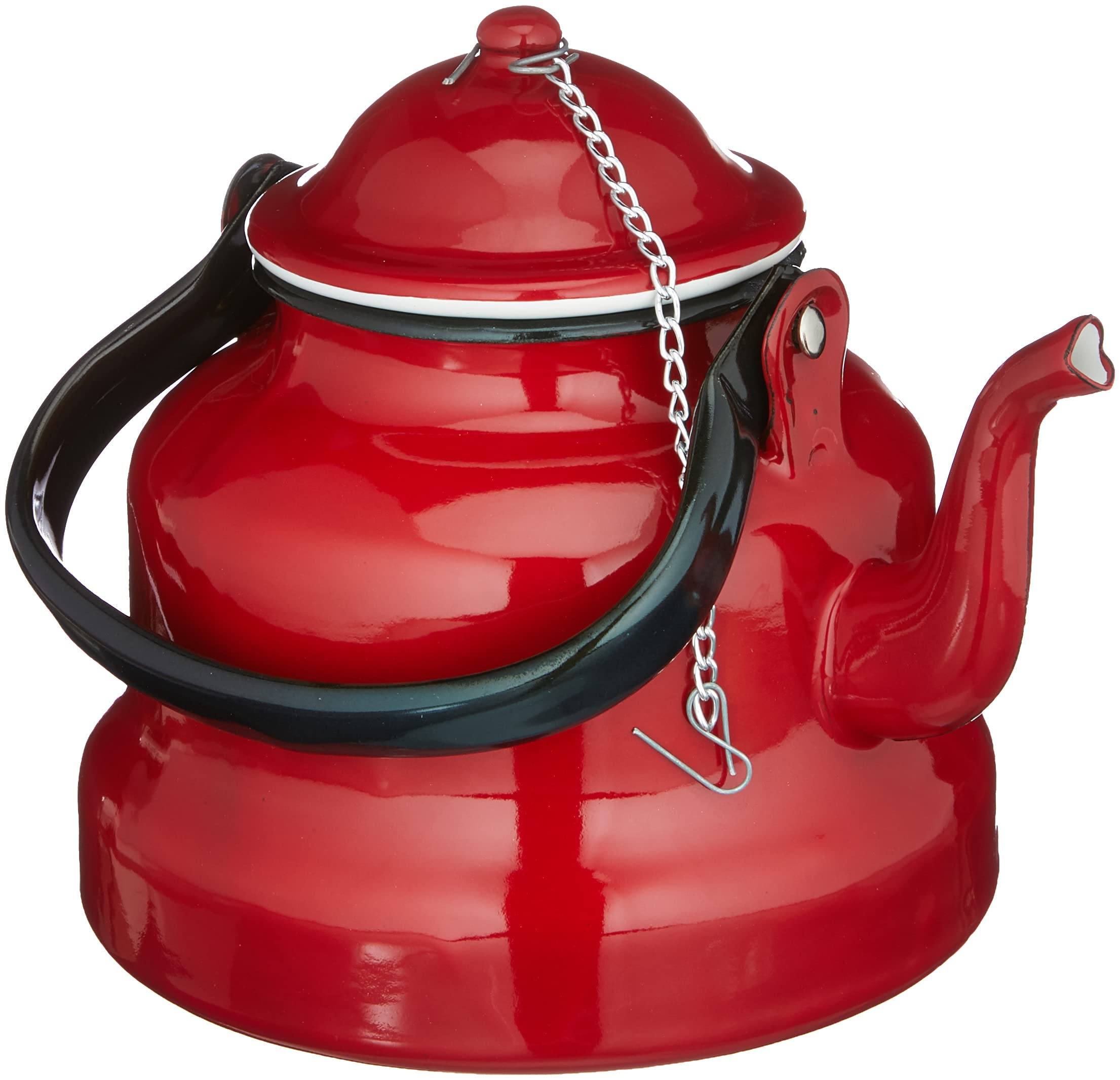 Ibili Red 1 Liter Stovetop Espresso Coffee Maker - Classic Italian Moka Pot for Home & Office Brewing - Perfect for Espresso, Cappuccino & Latte Lovers