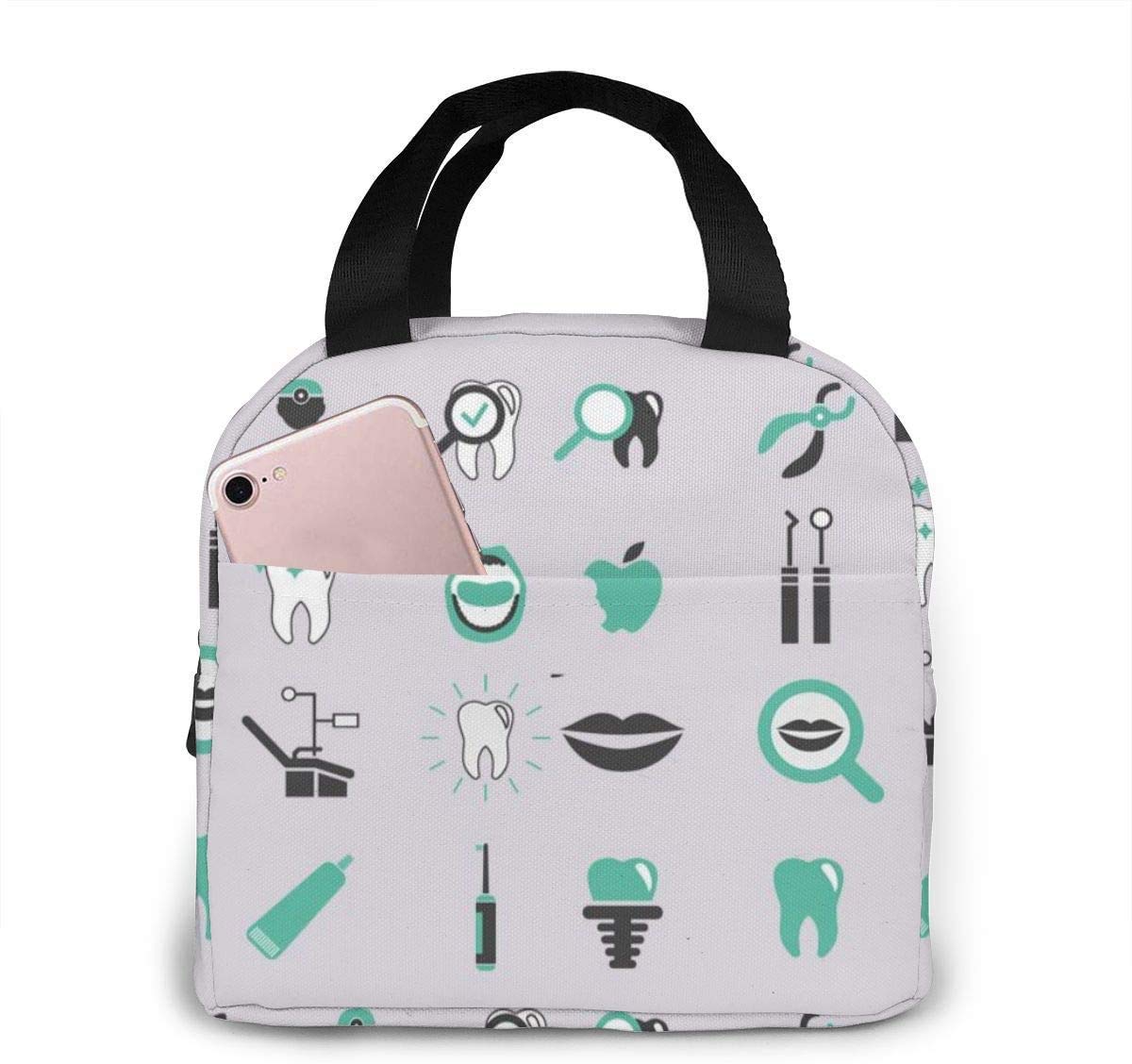 Insulated Lunch Box for Dentists & Dental Hygienists - Portable Thermal Lunch Bag for Women & Teens - Perfect for Work, School & Travel Meals