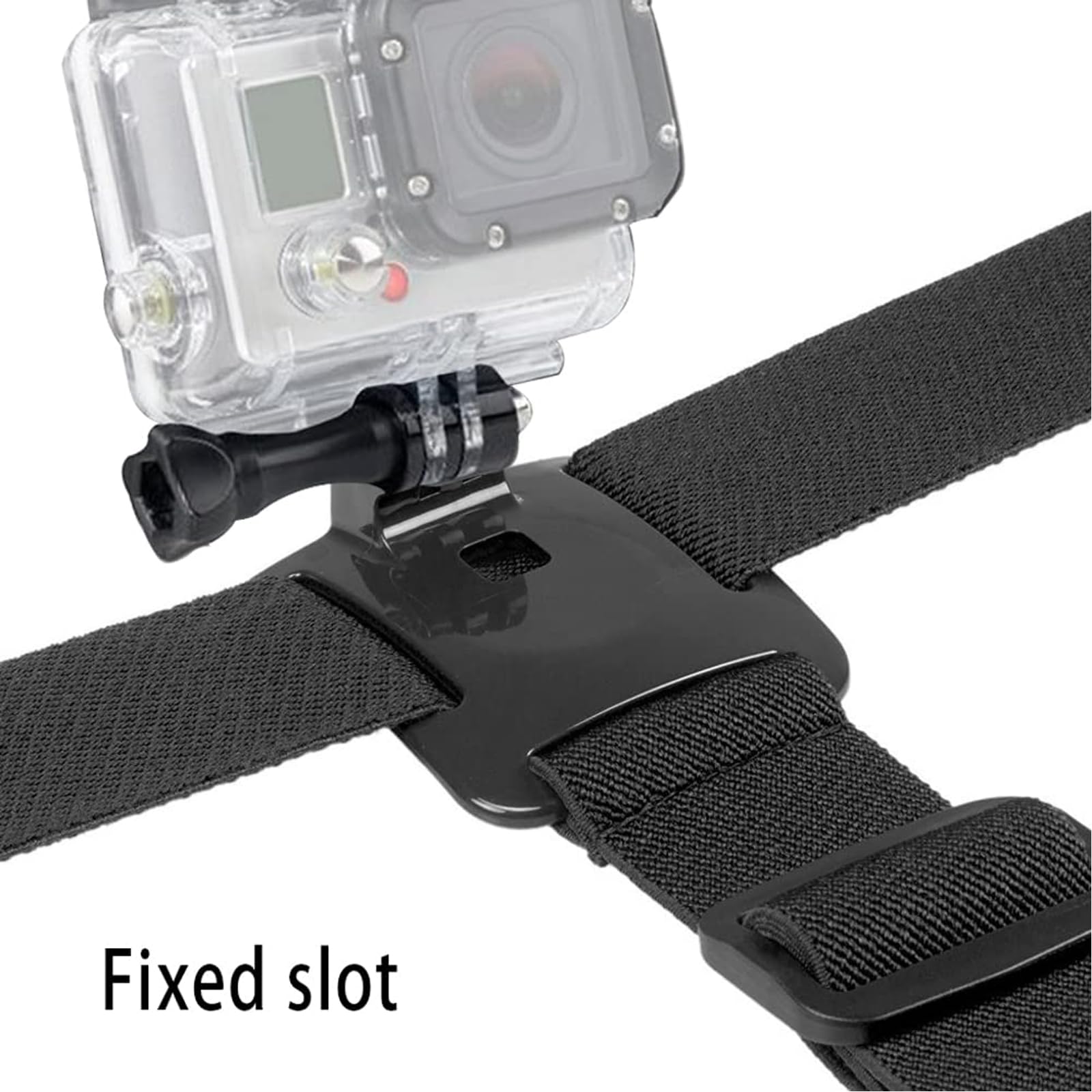 GoPro Head Strap Mount - Compatible with Hero 13/12/11/10/9/8, Session & AKASO EK7000, Brave 4/5/6/7 LE, V50X, Dragon Touch, Jadfezy, Exprotrek, VEMONT, WOLFANG Action Cameras - Adjustable Elastic Headband for Hands-Free Recording - Perfect for Sports, Vlogging & Outdoor Adventures