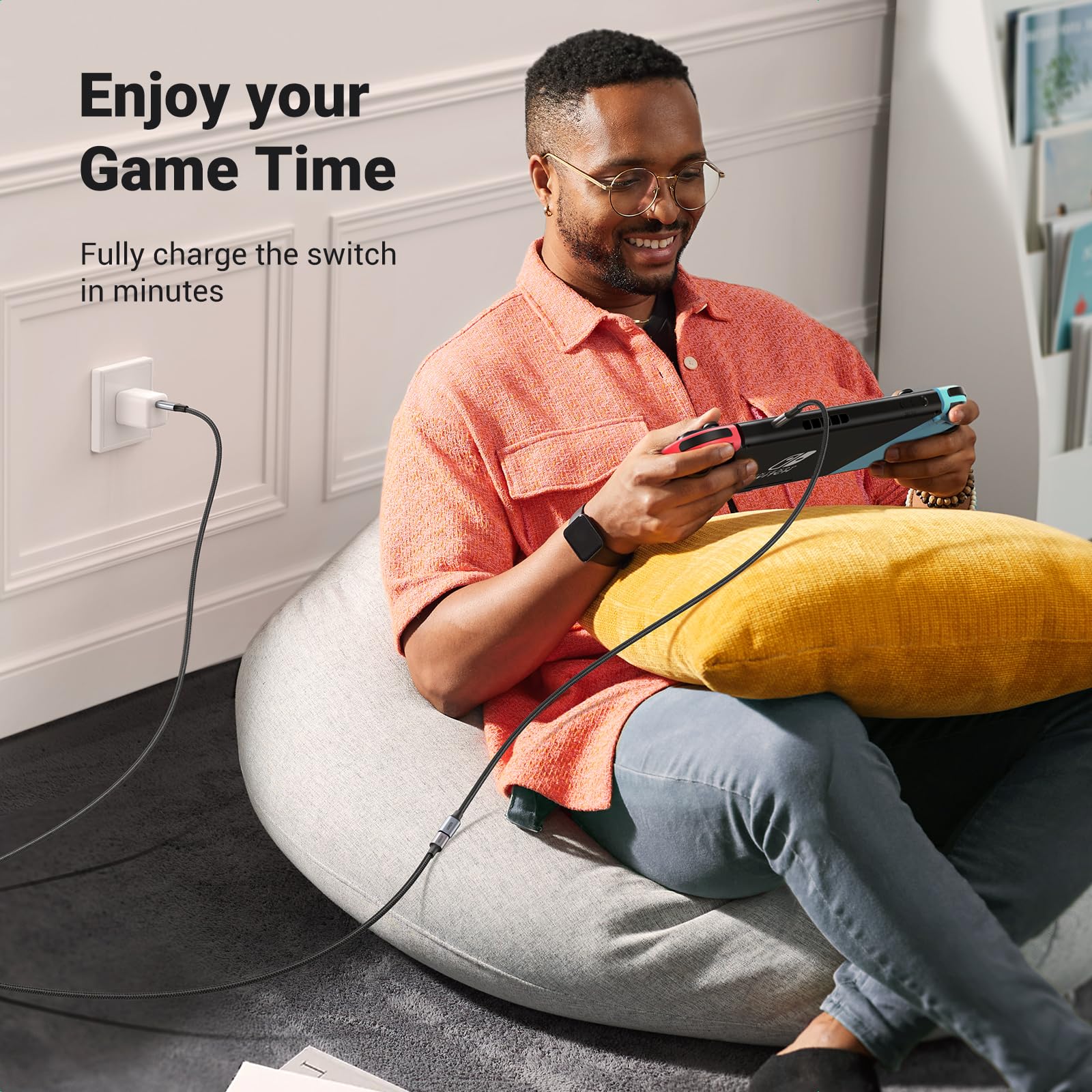 UGREEN USB C Extension Cable 1.5FT - USB 3.2 Gen 2 Type C Male to Female Extender (10Gbps, 4K Video, 100W Fast Charging) - Compatible with iPhone 16/15, Steam Deck, SSD, Docking Station, Hub - Perfect for Home Office, Gaming Setup & Mobile Charging (Grey)