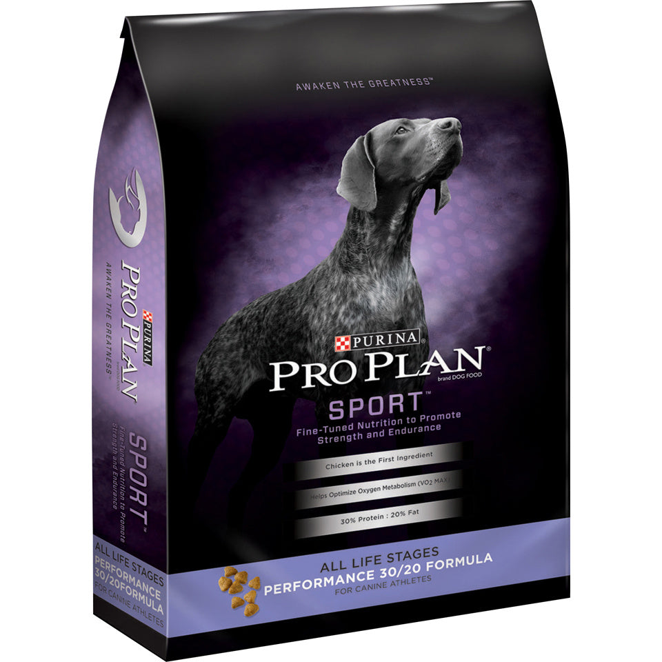Purina Pro Plan Sport Performance 30/20 High Protein Dry Dog Food with Chicken & Rice Formula - Premium Nutrition for Active & Athletic Dogs - Ideal for Training, Hunting & Outdoor Adventures