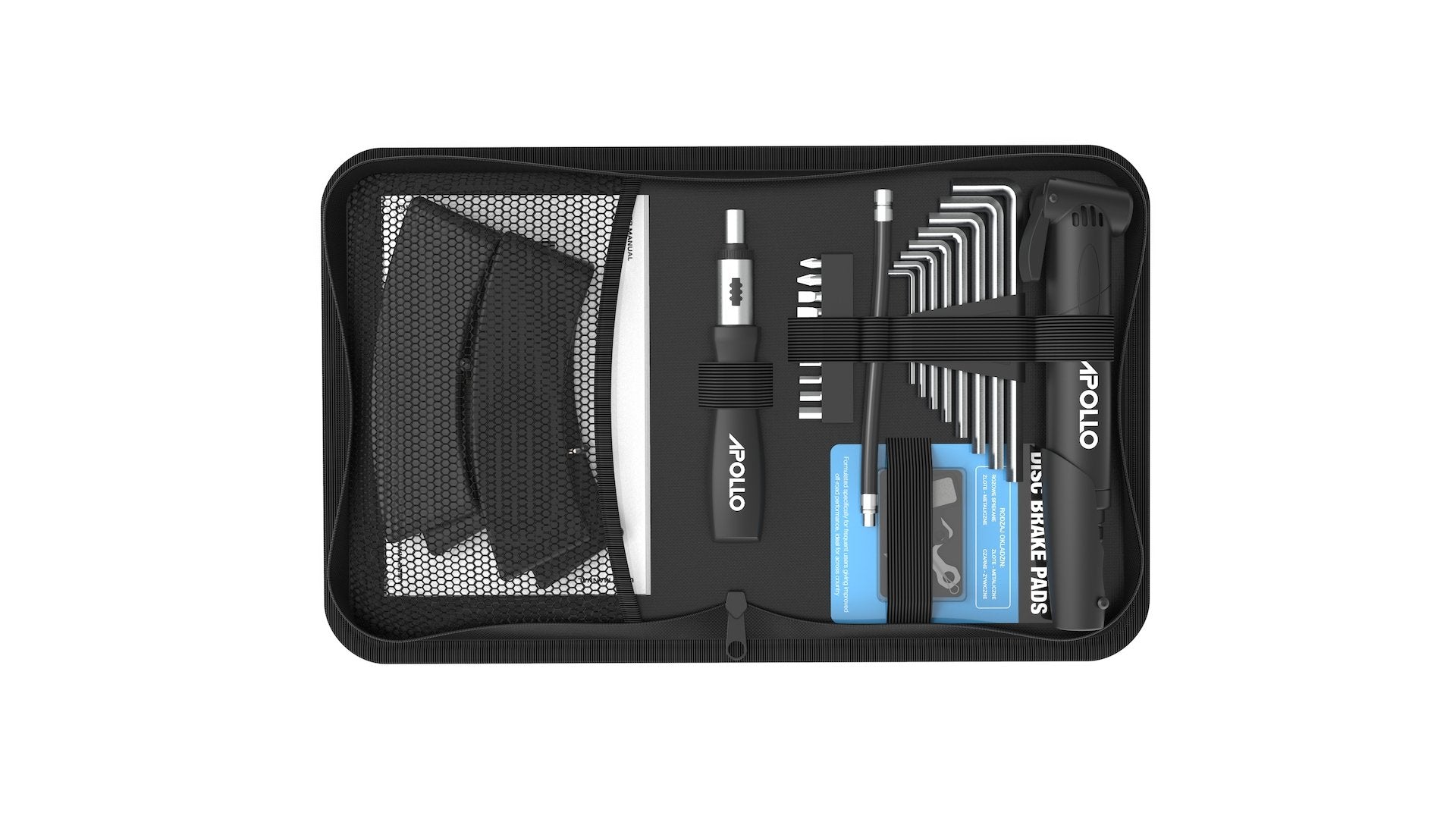Apollo Phantom Toolkit - Professional Bike Repair Tool Kit for Cyclists | Perfect for Road, Mountain & Commuter Bikes | Home & Travel Bike Maintenance Essentials