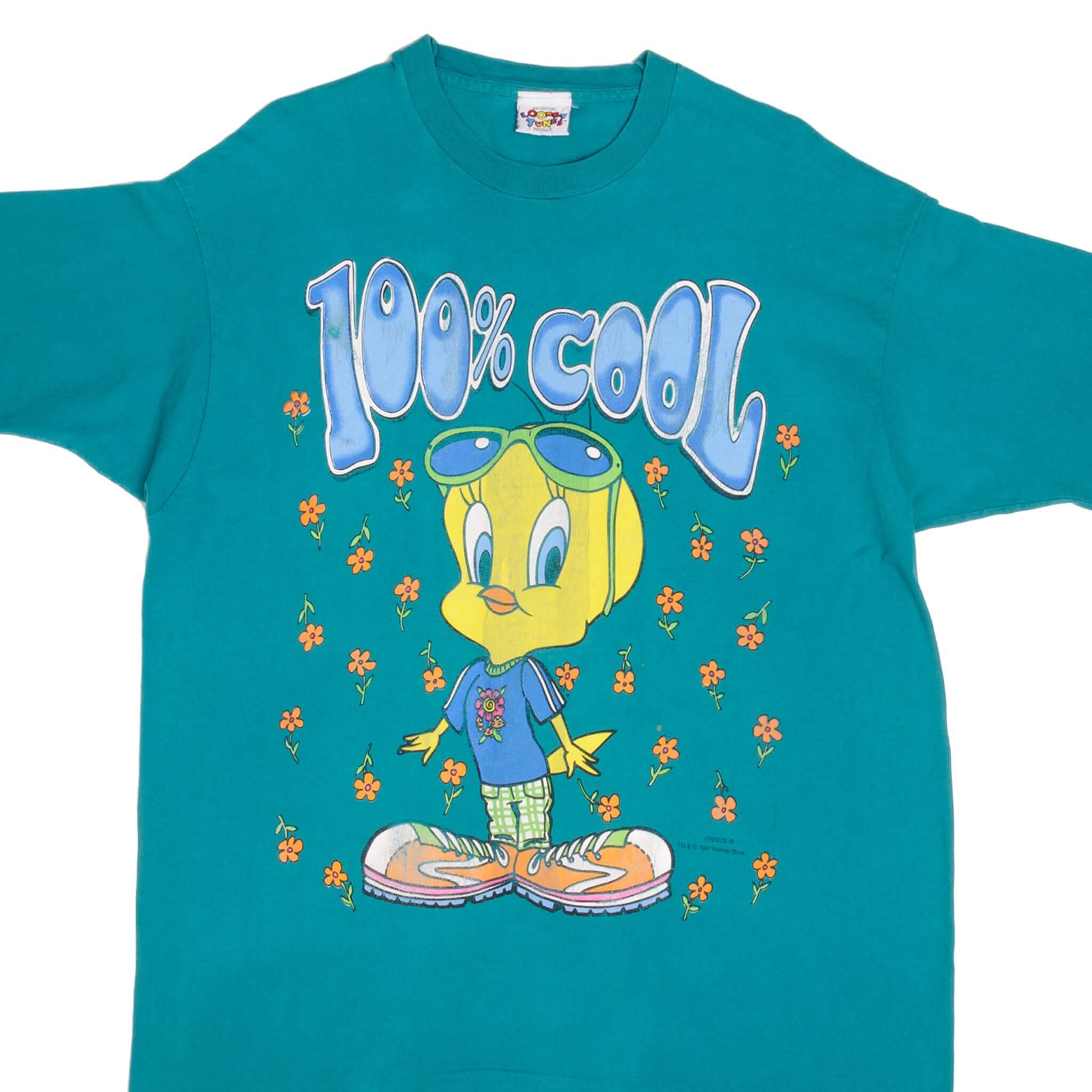Vintage Looney Tunes Tweety Bird Graphic T-Shirt 1997 Retro Cartoon Tee - XL Size for Men & Women - Perfect for Casual Wear, Cosplay, and Collectors