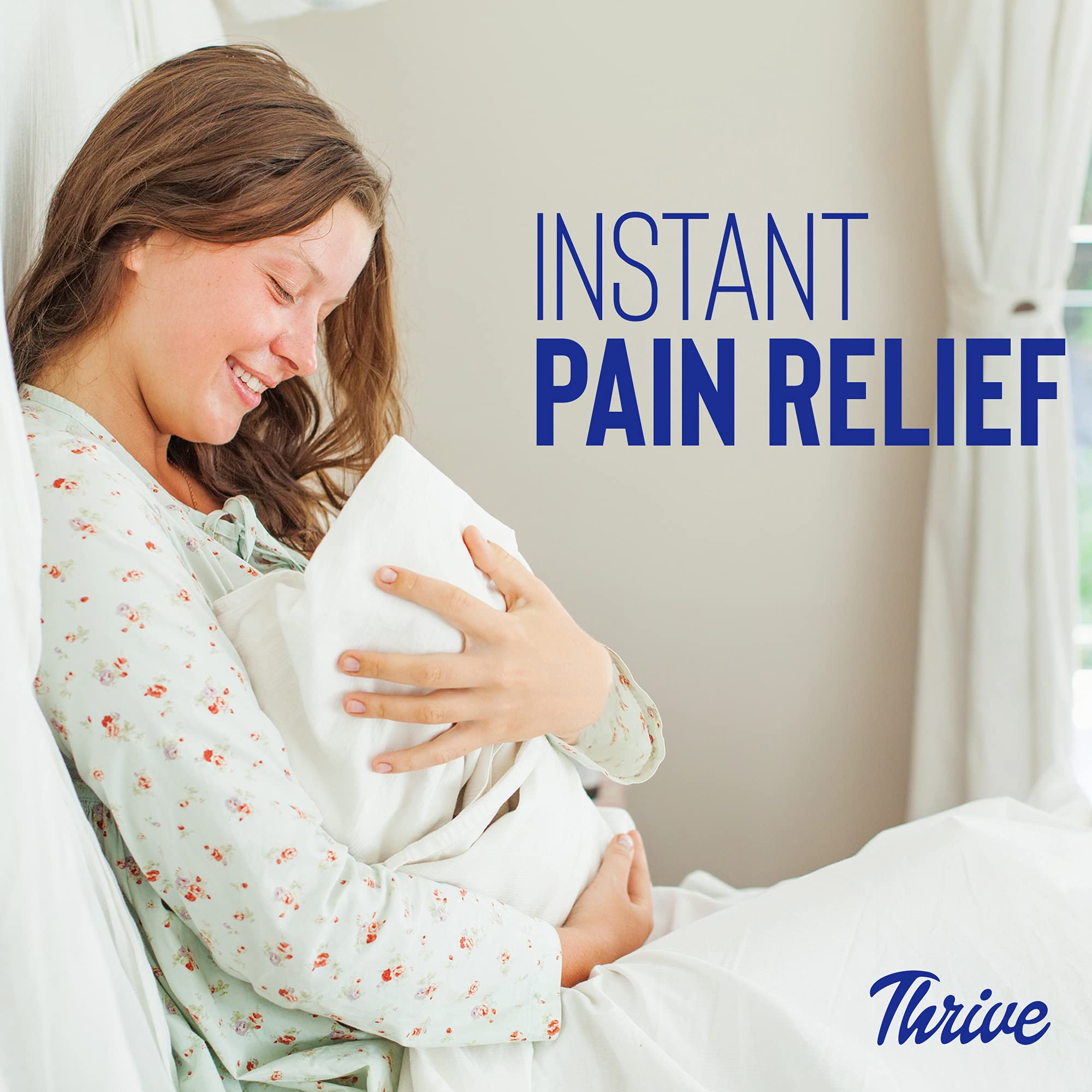 Thrive Perineal Ice Packs for Postpartum Recovery (2-Pack) - FSA/HSA Approved Reusable Cooling Pads for Hemorrhoid Relief, Perineal Pain & Postpartum Care - Blue | Perfect for Post-Surgery, C-Section Recovery & Postpartum Comfort