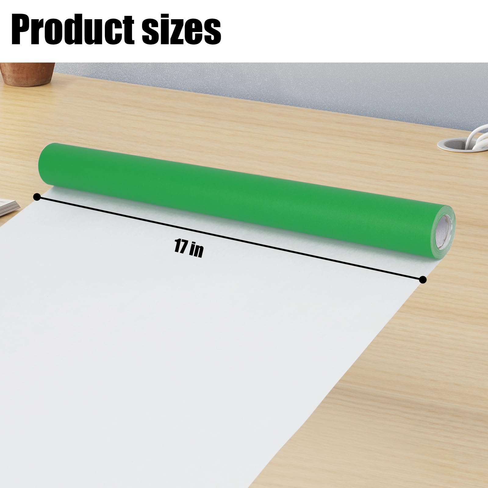 VGOODALL Dark Green Wrapping Paper Roll - 17
