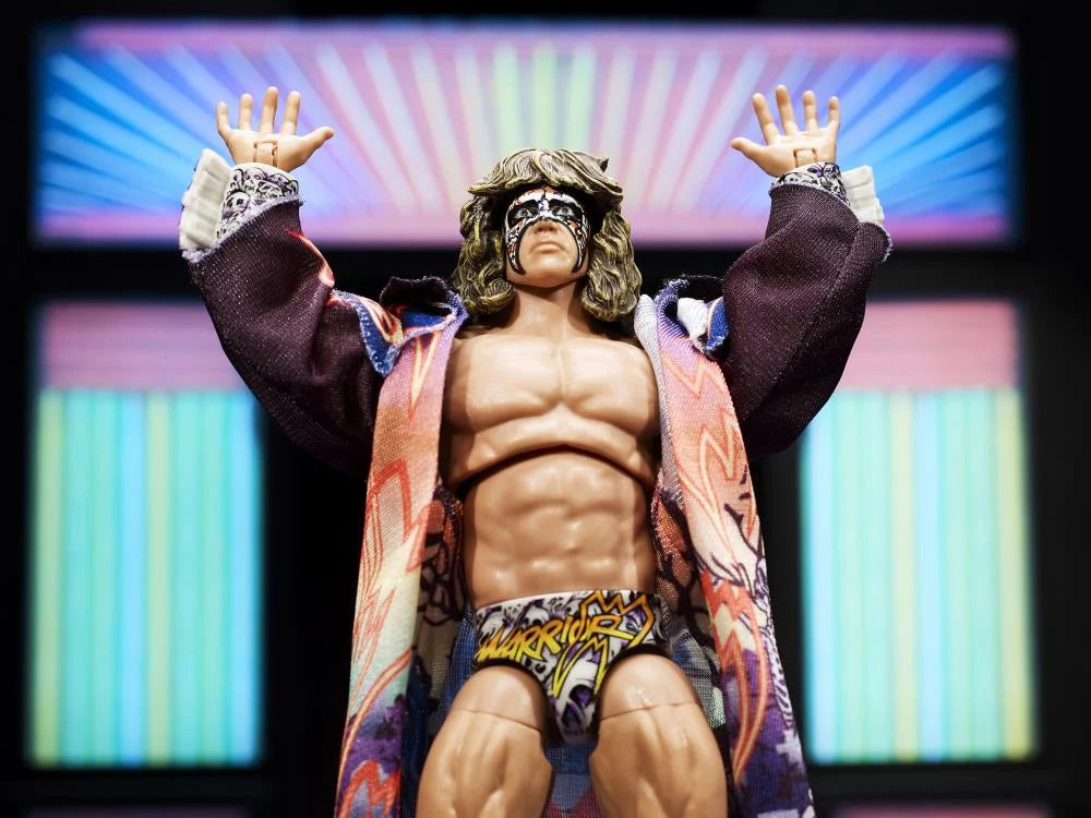 WWE Ultimate Edition Greatest Hits Ultimate Warrior Action Figure - Collectible Wrestling Toy for Fans & Display