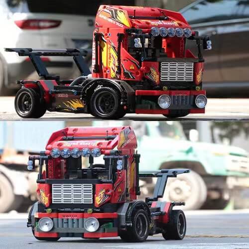 DECOOL 33010 Remote Control Race Truck - 1:14 Scale Off-Road RC Car for Kids & Adults - High Speed 4WD Electric Toy Vehicle for Outdoor Racing, Backyard Play & Birthday Gifts
