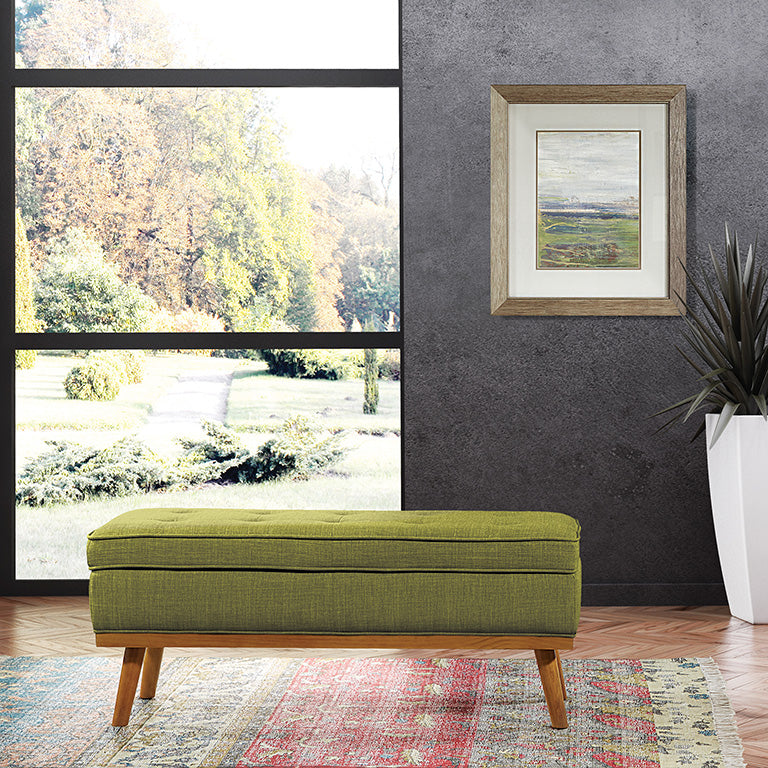 Office Star Ave Six Katheryn Storage Bench - Multifunctional Entryway Bench with Storage for Home, Office & Mudroom Organization - Perfect for Shoes, Blankets & Home Decor