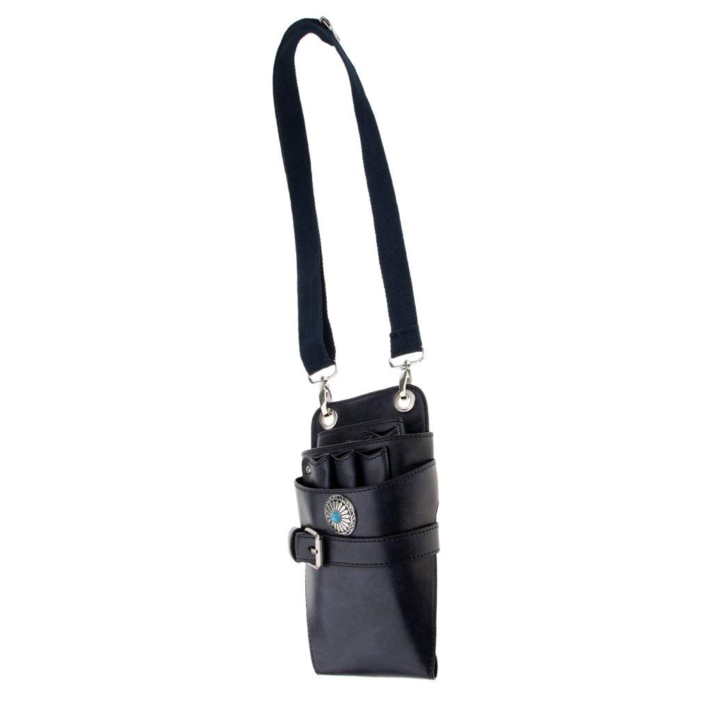 Professional Salon Hairdresser Tool Bag - Stylist Belt Bag with Scissor Holder for Barbers & Hair Stylists (Dark Blue) | Perfect for Mobile Hair Services & Salon Professionals