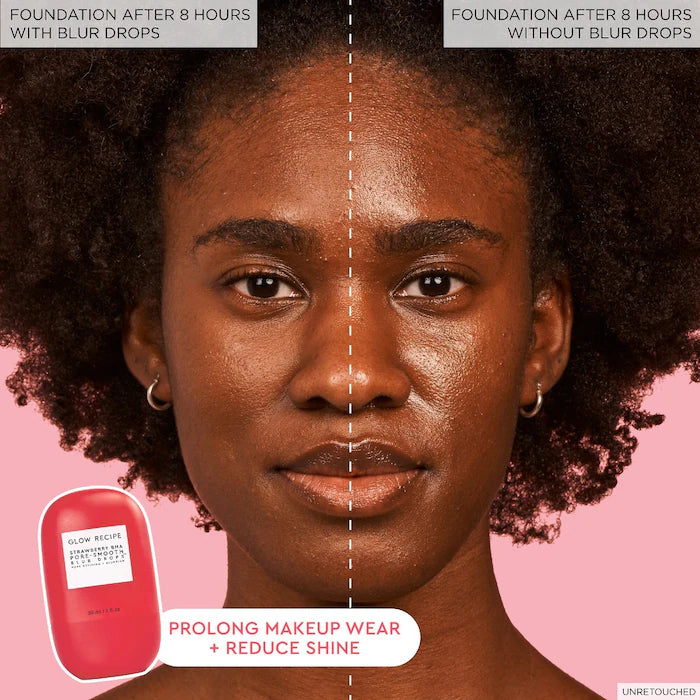 Glow Recipe Strawberry BHA Pore Smooth Blur Drops™ | Pore Minimizing & Skin Smoothing Serum for Oily & Combination Skin | Perfect for Daily Skincare Routine & Makeup Prep