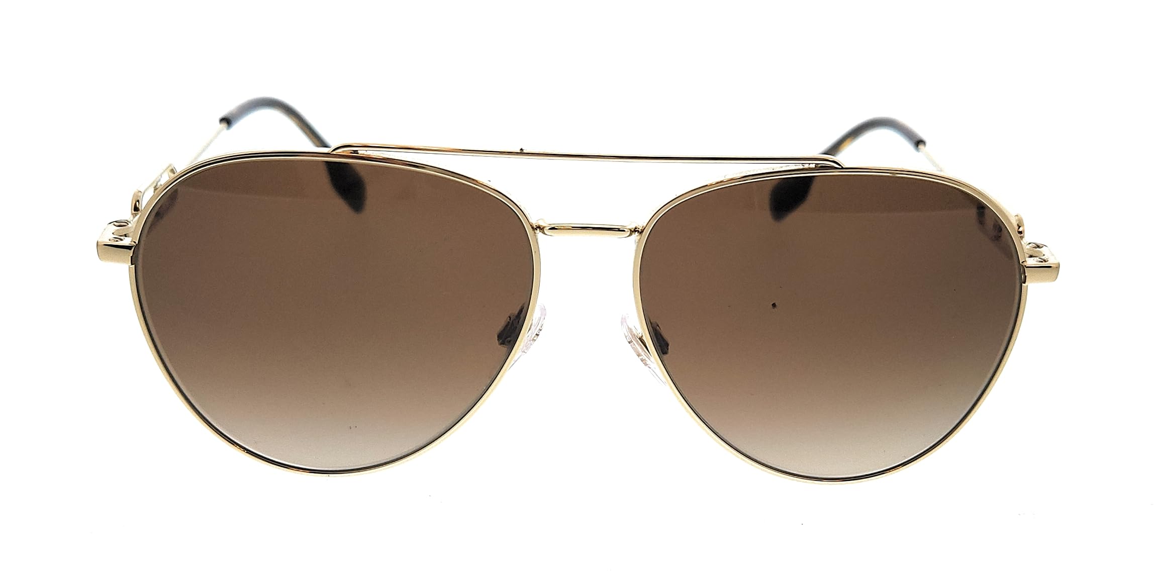 BURBERRY BE 3128 110913 Light Gold Sunglasses for Women - UV Protection, Fashion Luxury Shades for Outdoor, Beach & Driving