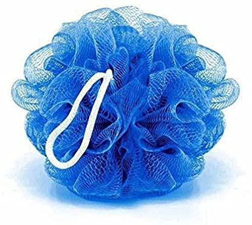 Natural Loofah Bath Sponge for Exfoliating & Cleansing - Soft Body Scrubber for Men, Women & Baby - Pack of 4 Multicolor Shower Poufs - Perfect for Daily Skin Care & Gentle Exfoliation in Bath or Shower