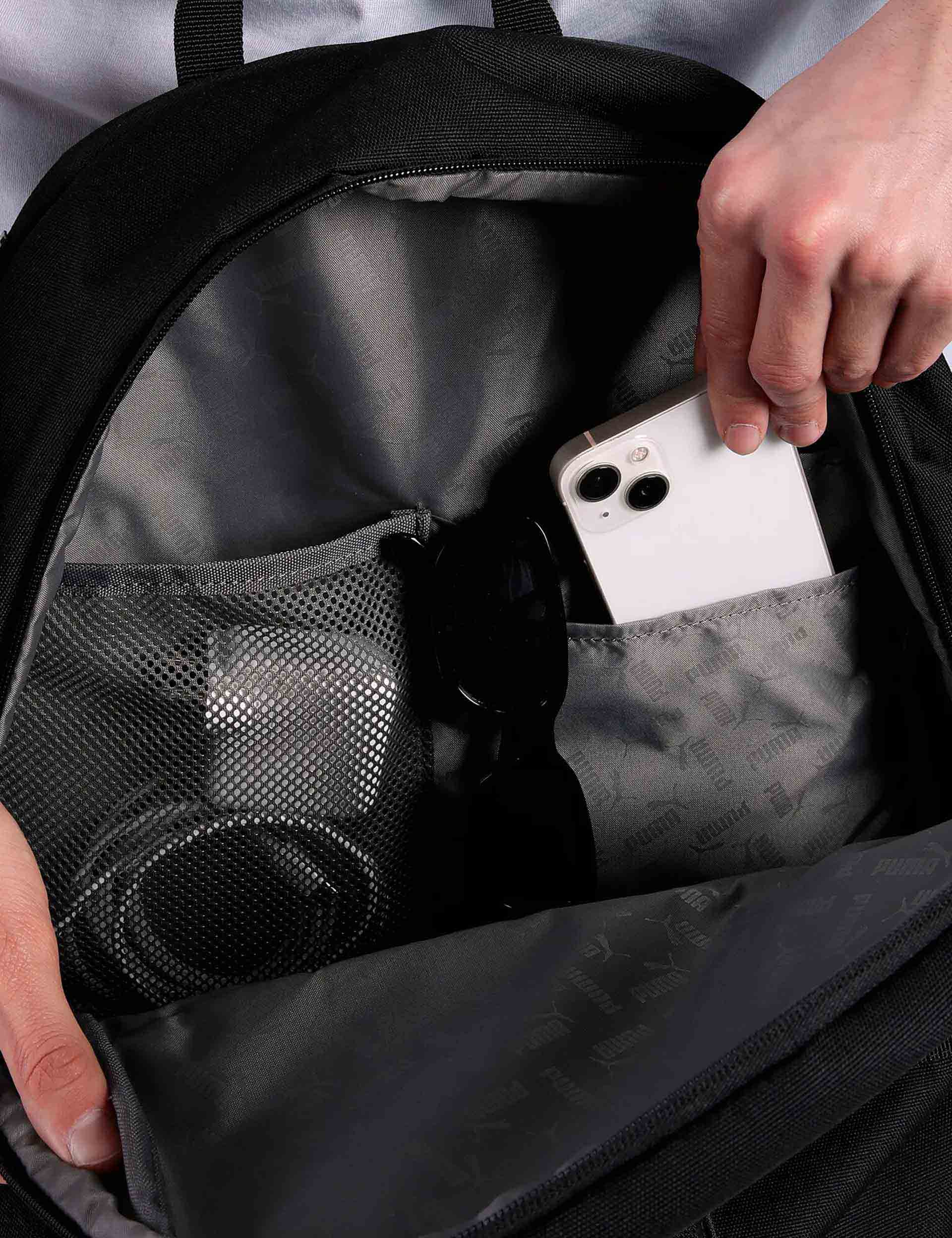 Essentials Large Backpack for Travel & Work - Durable Black Laptop Backpack with USB Charging Port | Perfect for Commuting, College & Business Trips