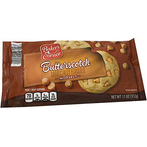 Gluten-Free Butterscotch Baking Chips - 11 oz | Dairy-Free, Vegan Morsels for Cookies, Cakes & Dessert Toppings | Perfect for Holiday Baking & DIY Treats