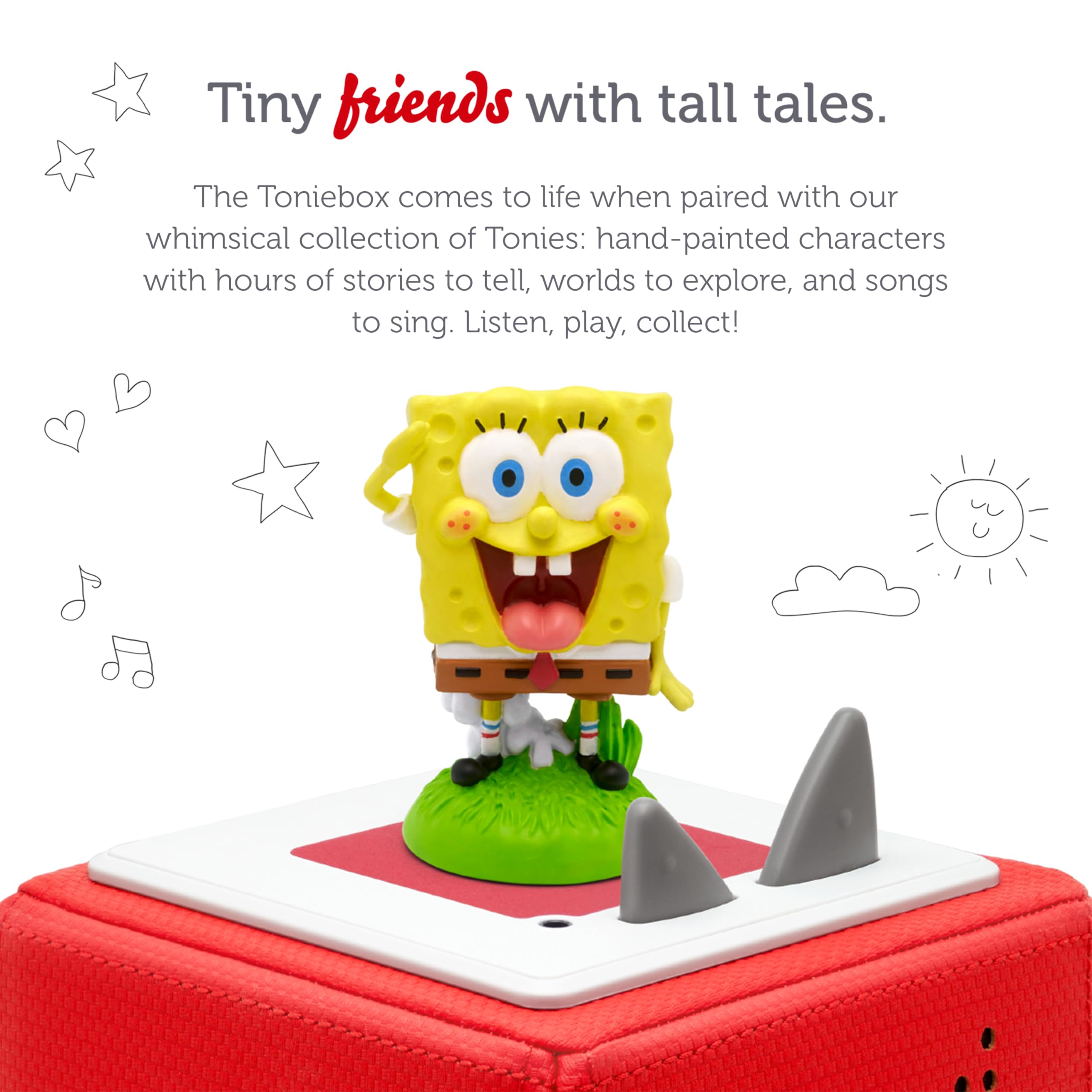 Tonies Spongebob Squarepants Interactive Audio Play Figurine - Educational Storytelling Toy for Kids | Perfect for Bedtime, Playtime & Learning