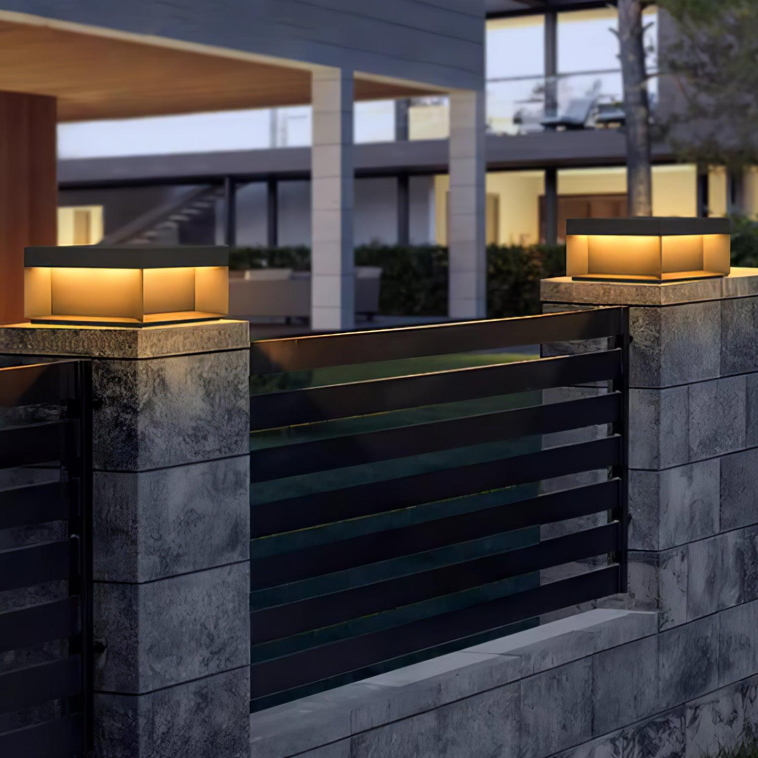 Black Box Outdoor Post Light - Weatherproof LED Exterior Light for Garden, Patio, Walkway & Driveway Lighting