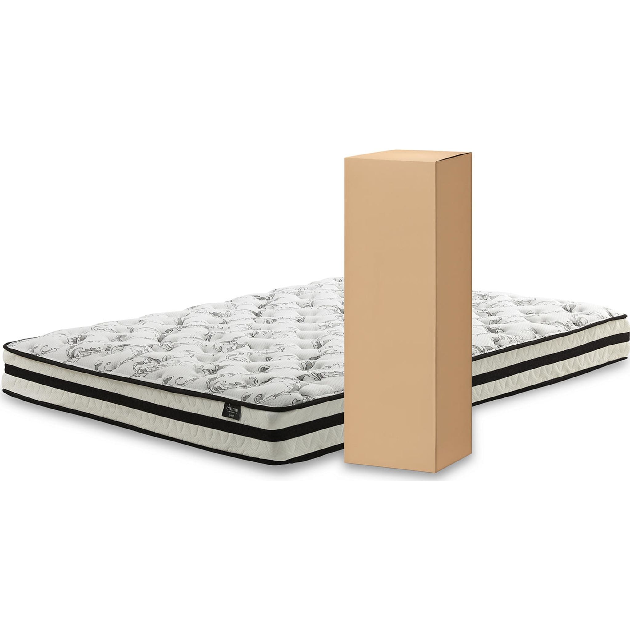 Ashley 8 Inch Twin Size Chime Innerspring Mattress for Kids & Teens - Supportive Bed for Guest Rooms, Dormitories & Daybeds